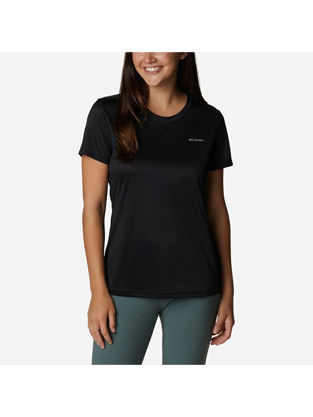 Siyah Hike™ Short Sleeve Crew Shirt Kadın Kısa Kollu Tişört AK9805-010