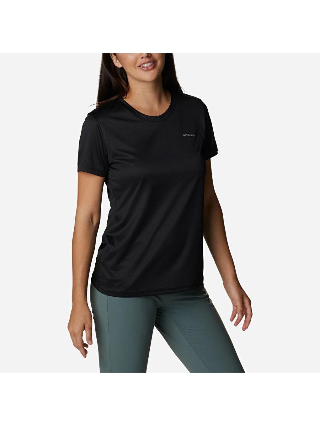 Siyah Hike™ Short Sleeve Crew Shirt Kadın Kısa Kollu Tişört AK9805-010-3