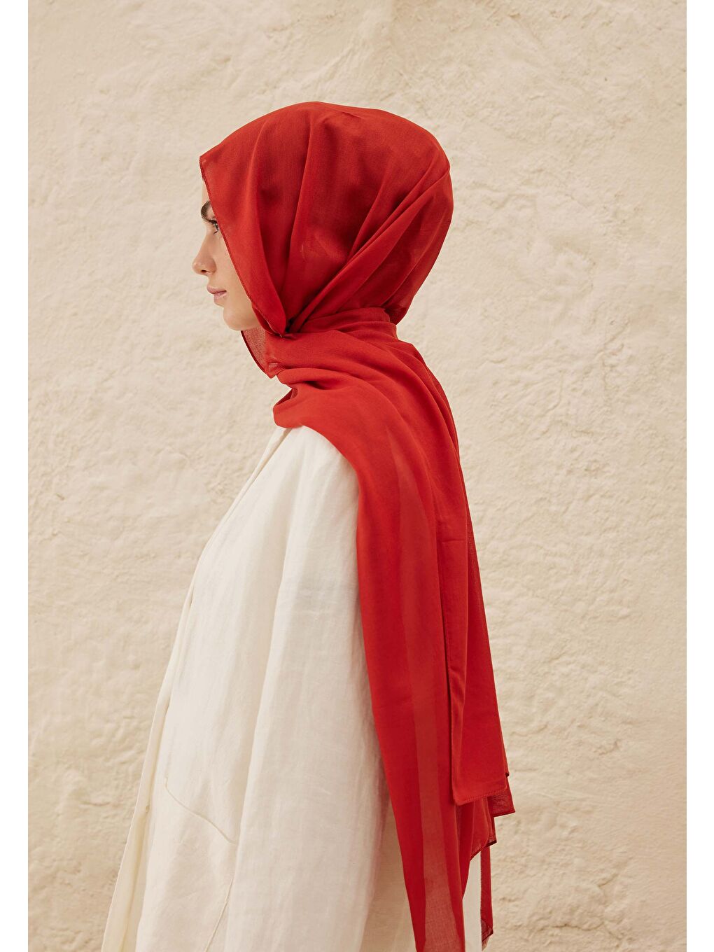 Rami Viskon Şal Kırmızı-2