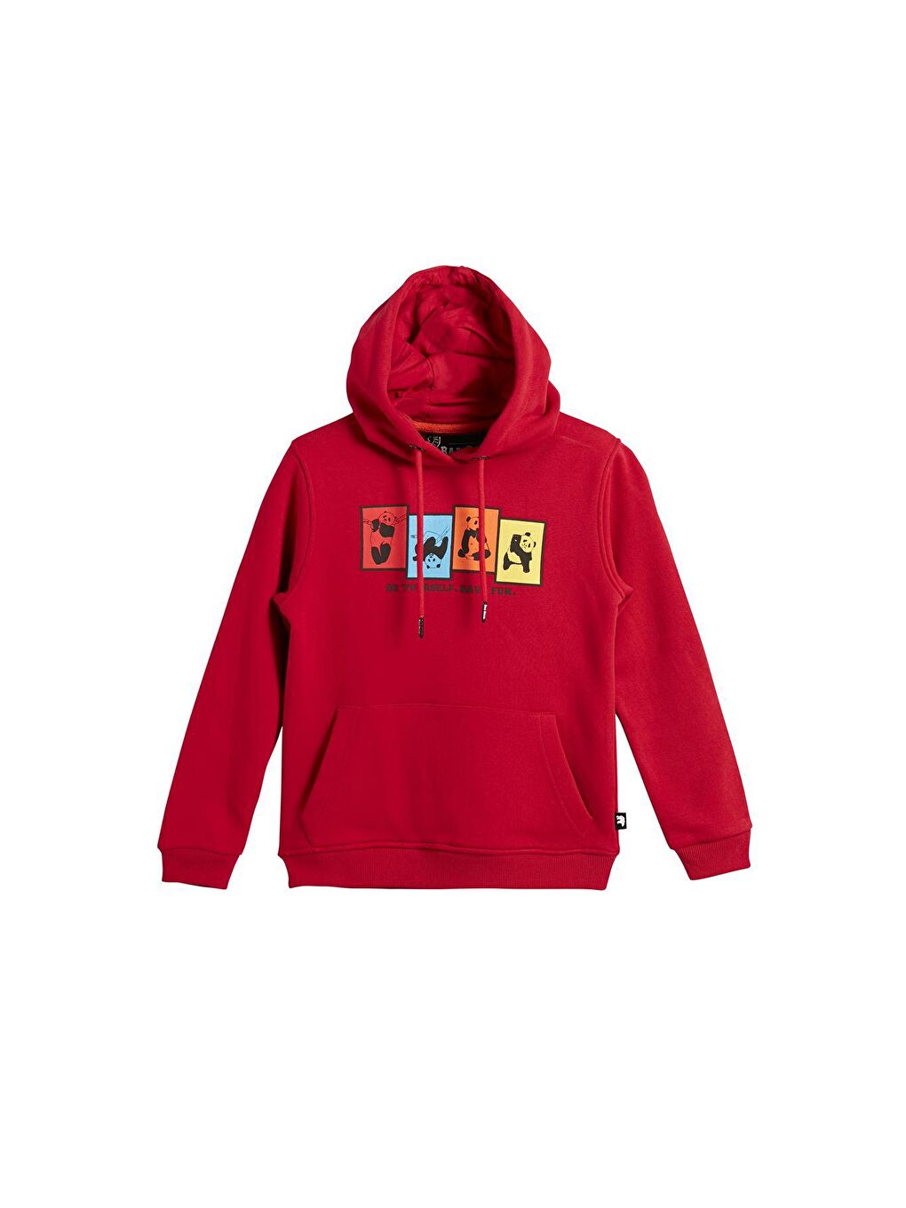 Bad Bear Kırmızı Fun Crewneck Kids Crimson Red Kırmızı Kapüşonlu Baskılı Çocuk Sweatshirt - 1