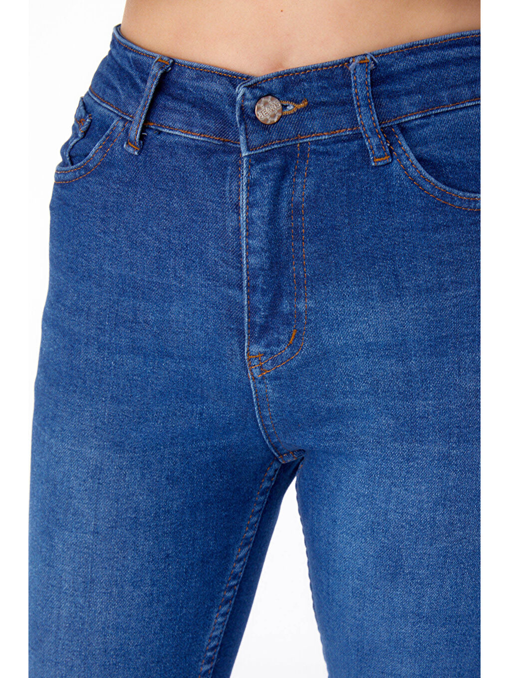 Yüksel Bel Sıknıy Jean Pantolon Koyu Mavi   25180-5