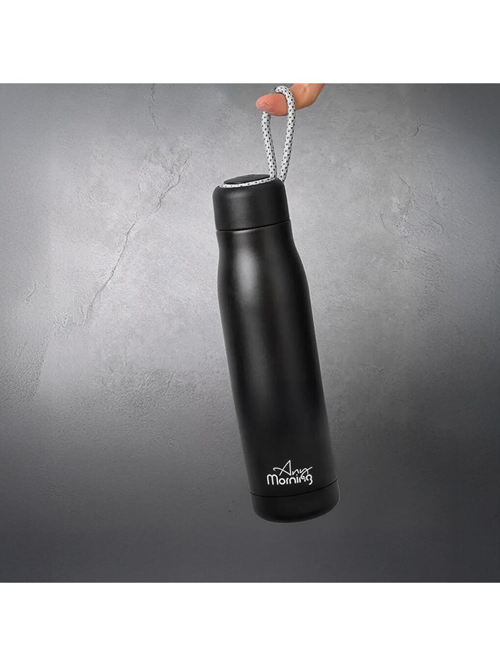 600 Ml Çelik Termos, Siyah & Moodix 5w Taşınabilir Kablosuz Hoparlör Gri Seti-5