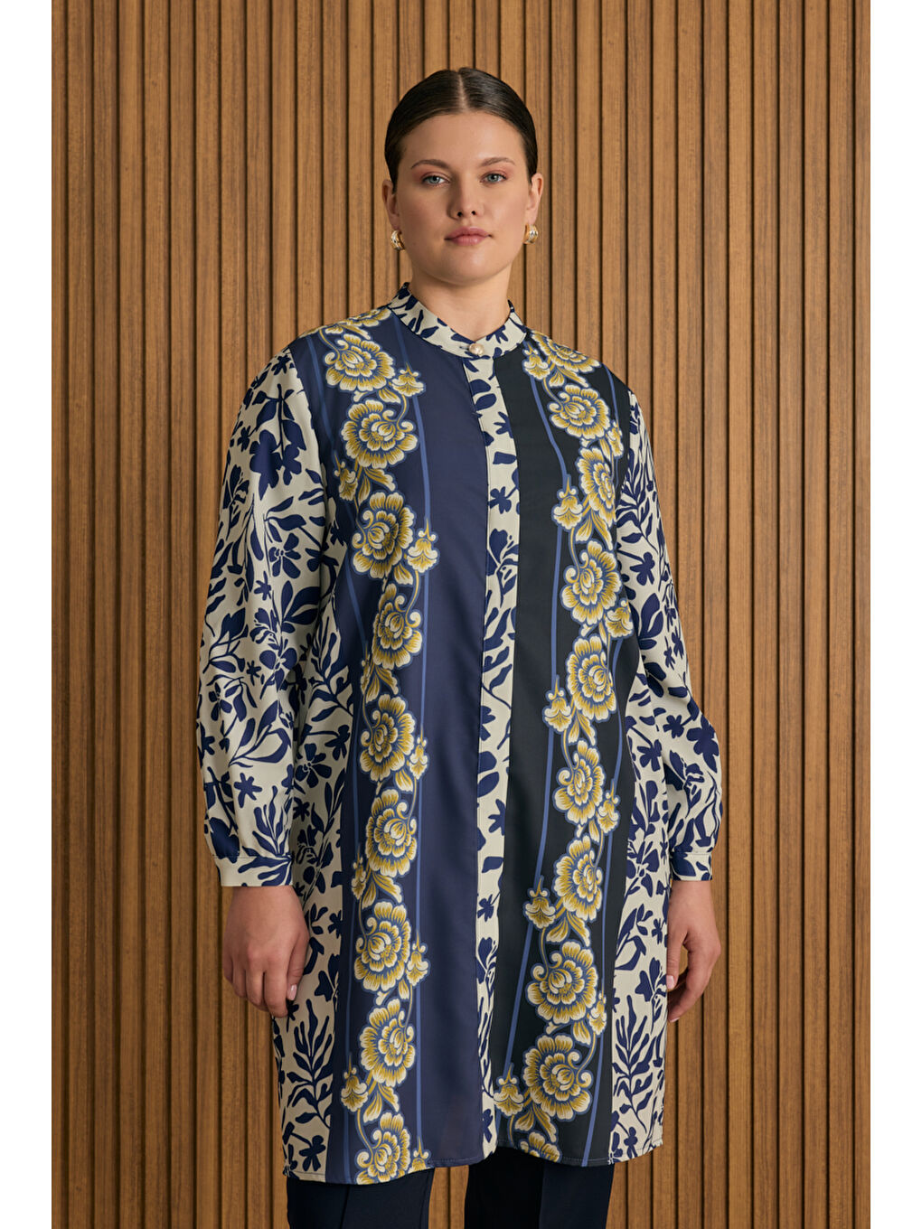 Mavi Desenli Tunik-2