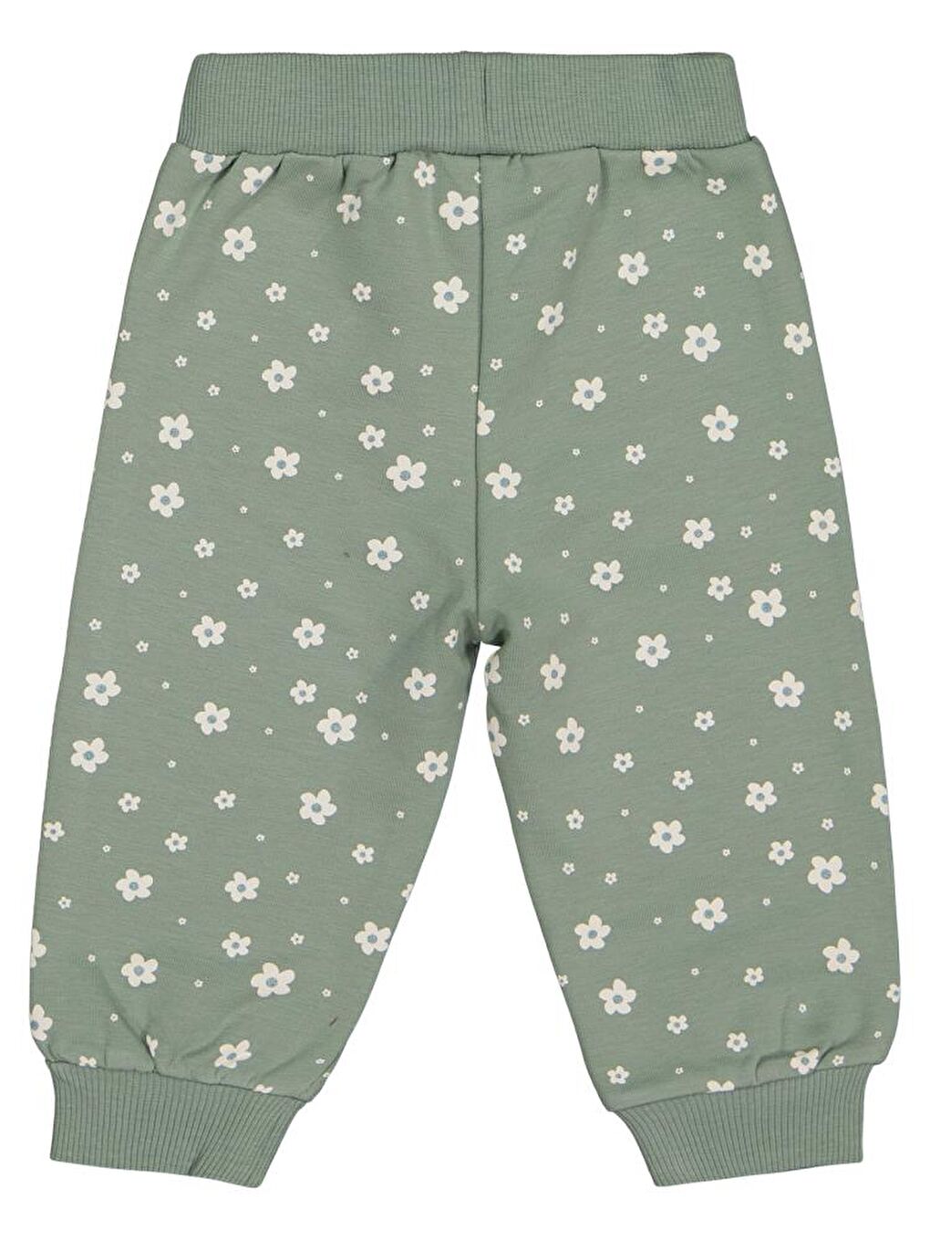 Yeşil Baby Mini Papatya Empirme 6-18 Ay Eşofman Altı-1