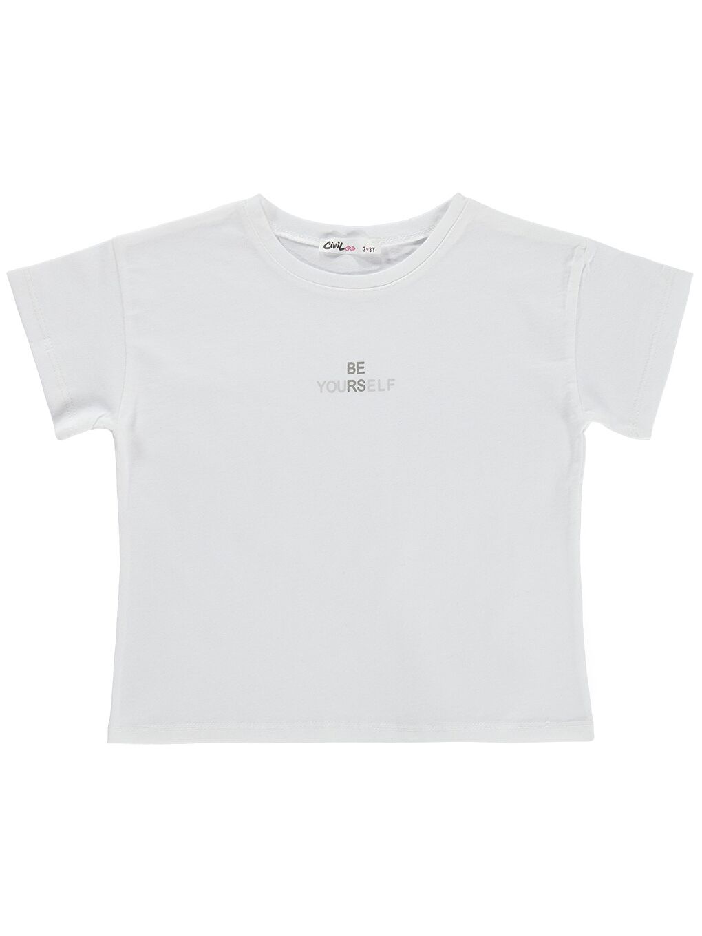 Girls 2-5 Yaş Tişört - Kırık Beyaz