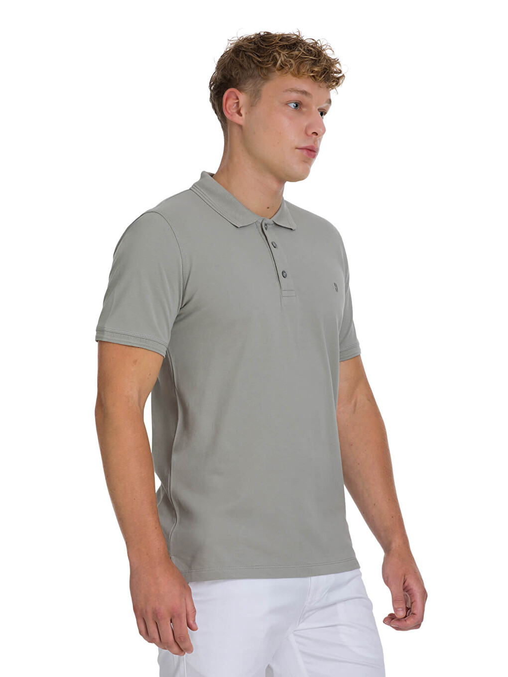 Haki Regular Fit 100% Pamuklu Polo Yaka Tişört-2