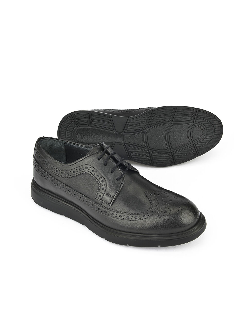 Erkek Hakiki Deri Ayakkabı 14319Z33281 Siyah-1