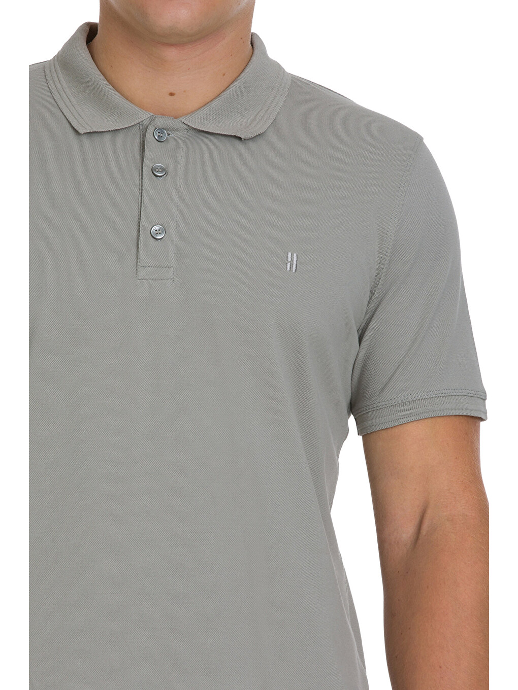 Haki Regular Fit 100% Pamuklu Polo Yaka Tişört-3