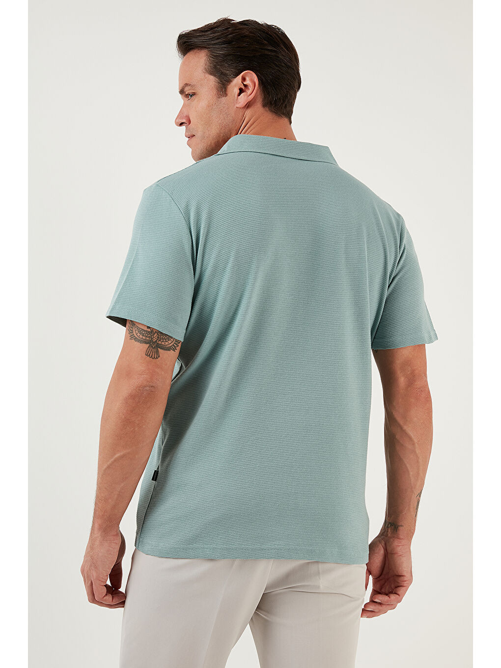 Haki Pamuklu Regular Fit Kısa Kollu 2'li Paket Gömlek 5902640S2-3