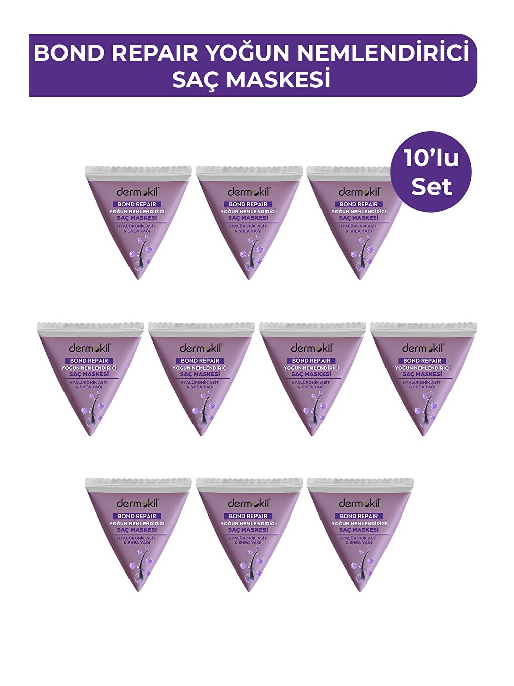 Bond Repair Yoğun Nemlendirici Saç Maskesi 25 ml x 10 Adet