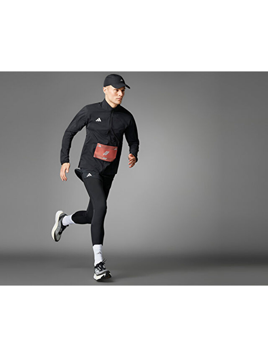Adizero E L Tgt Erkek Koşu Tayt In1164 Siyah-1