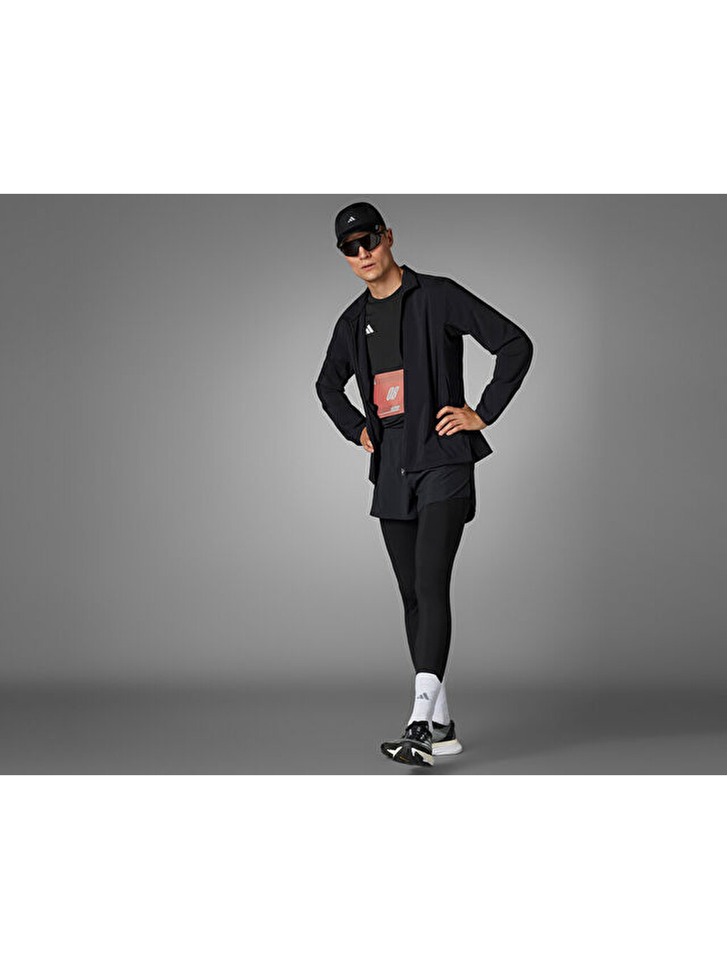 Adizero E L Tgt Erkek Koşu Tayt In1164 Siyah-8