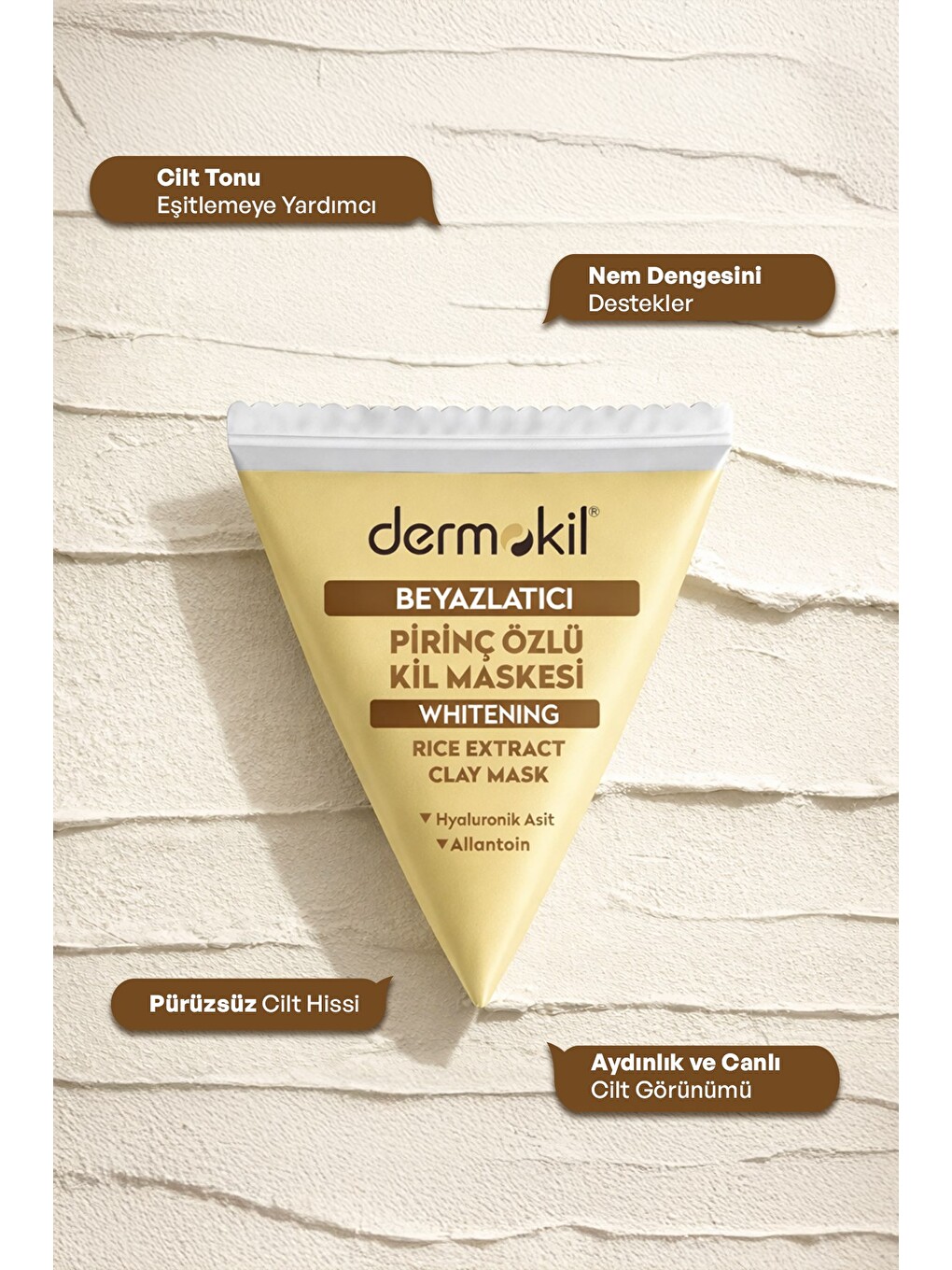 Beyazlatıcı Etkili Pirinç Özü Kil Maske 9 ml x 10 Adet-2