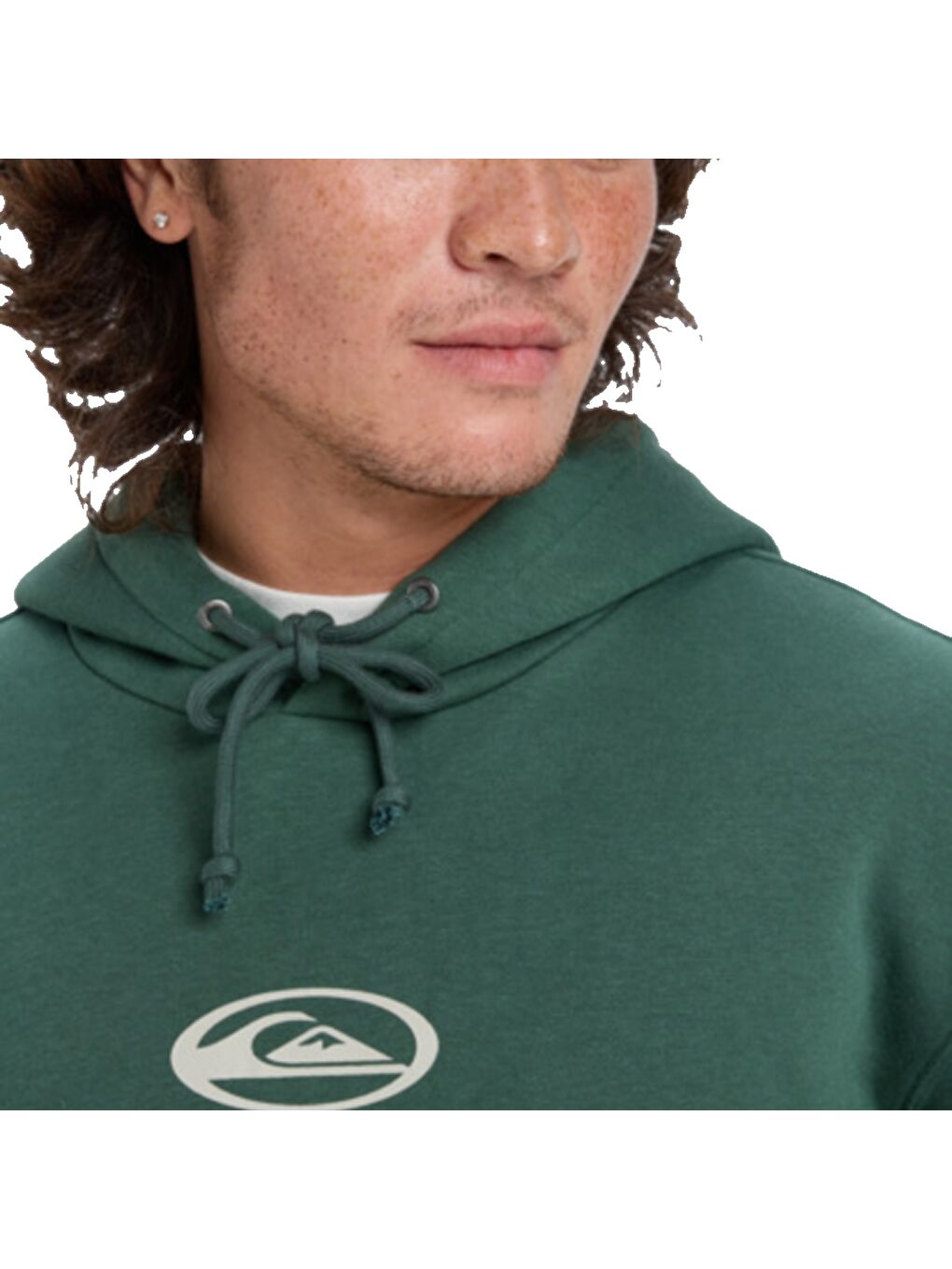 Salt Water Graphic Hoodie Erkek Yeşil Kapüşonlu Sweatshirt-2