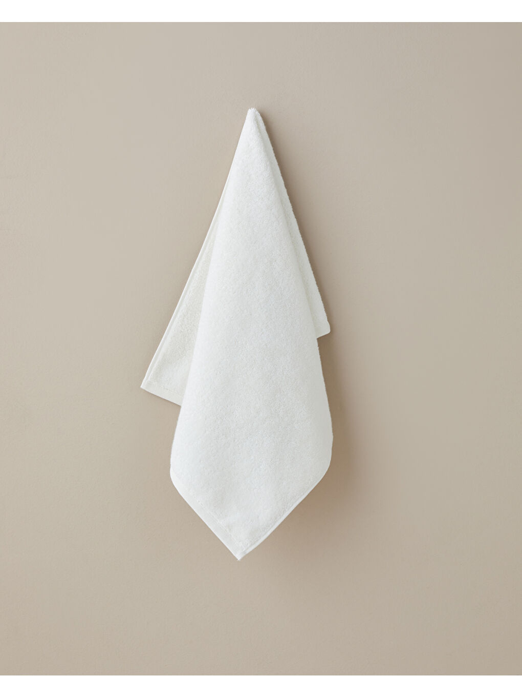 Ekru Aqua Pamuk Yüz Havlusu 50x80 cm Fildişi