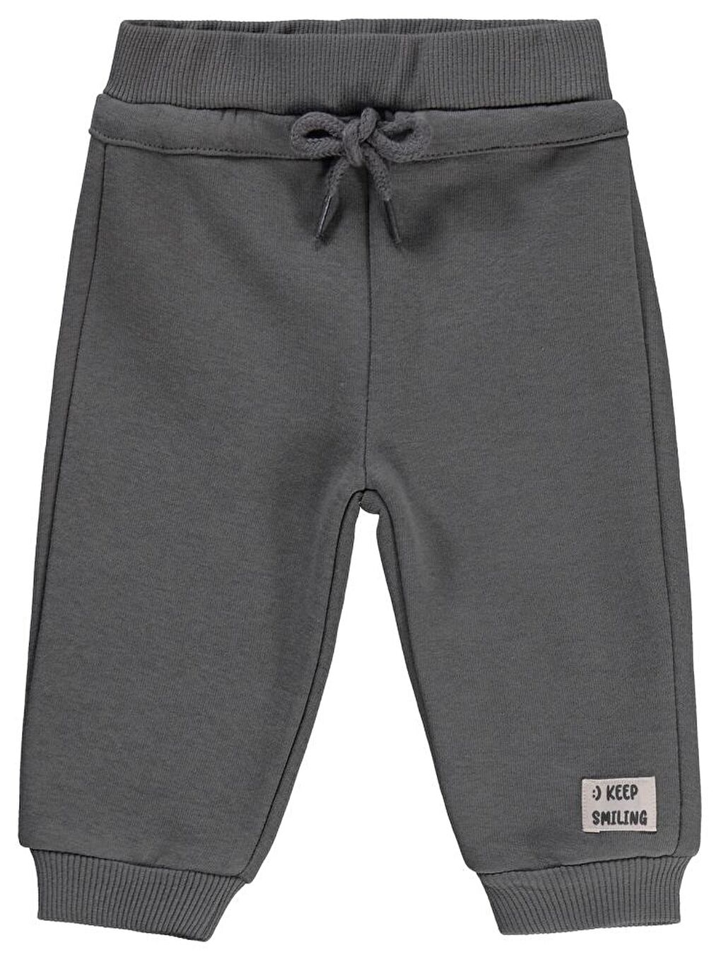 Gri Baby Keep Smiling Etiketli Basic 6-18 Ay Eşofman Altı