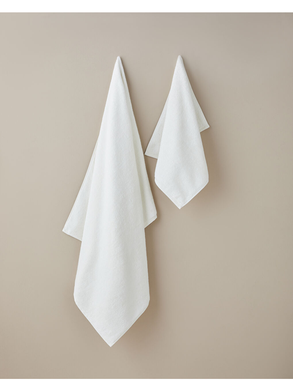 Ekru Aqua Pamuk Yüz Havlusu 50x80 cm Fildişi-2