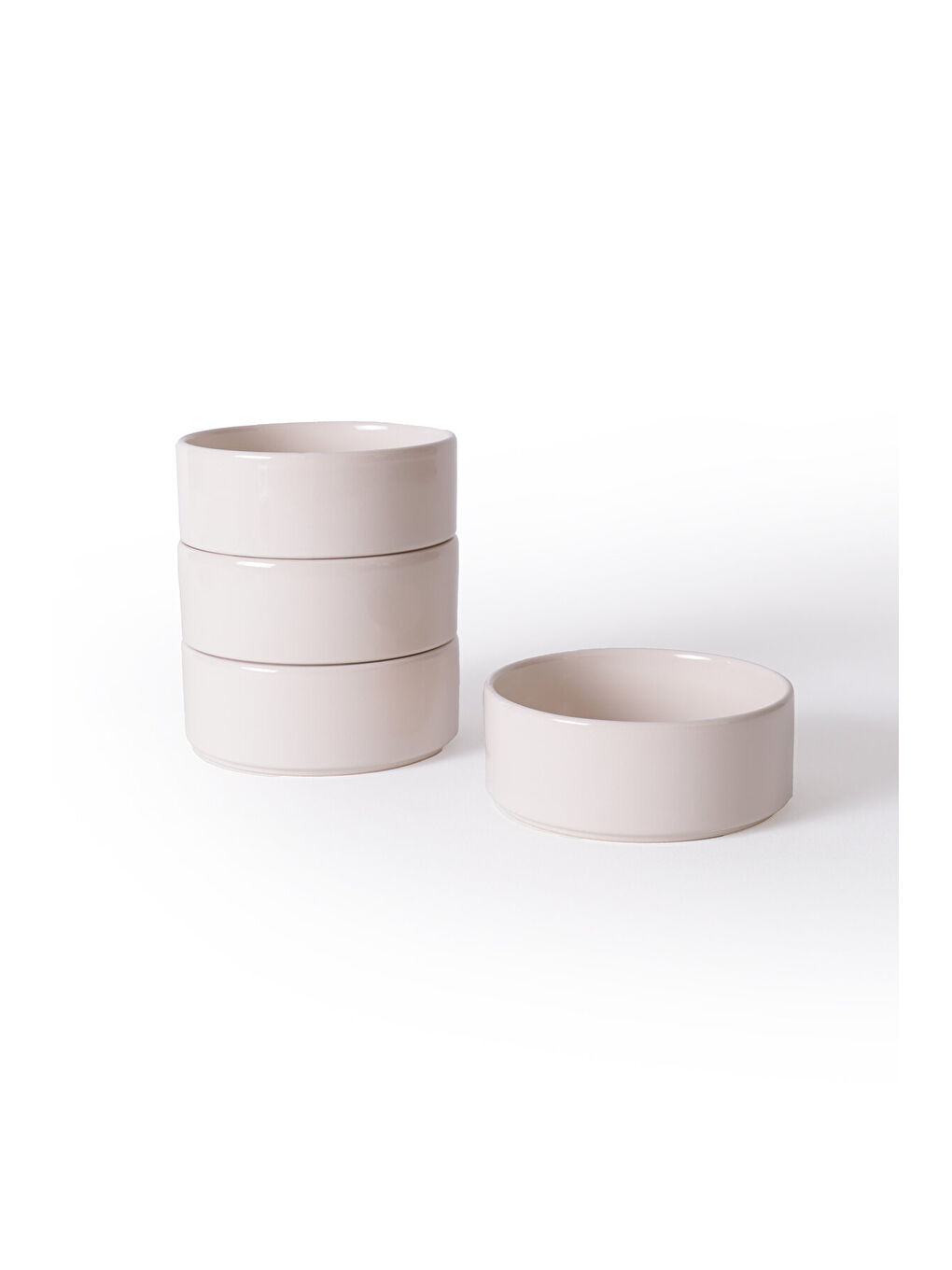 Ekru Krem Stackable Kase 14 Cm 4 Adet-5