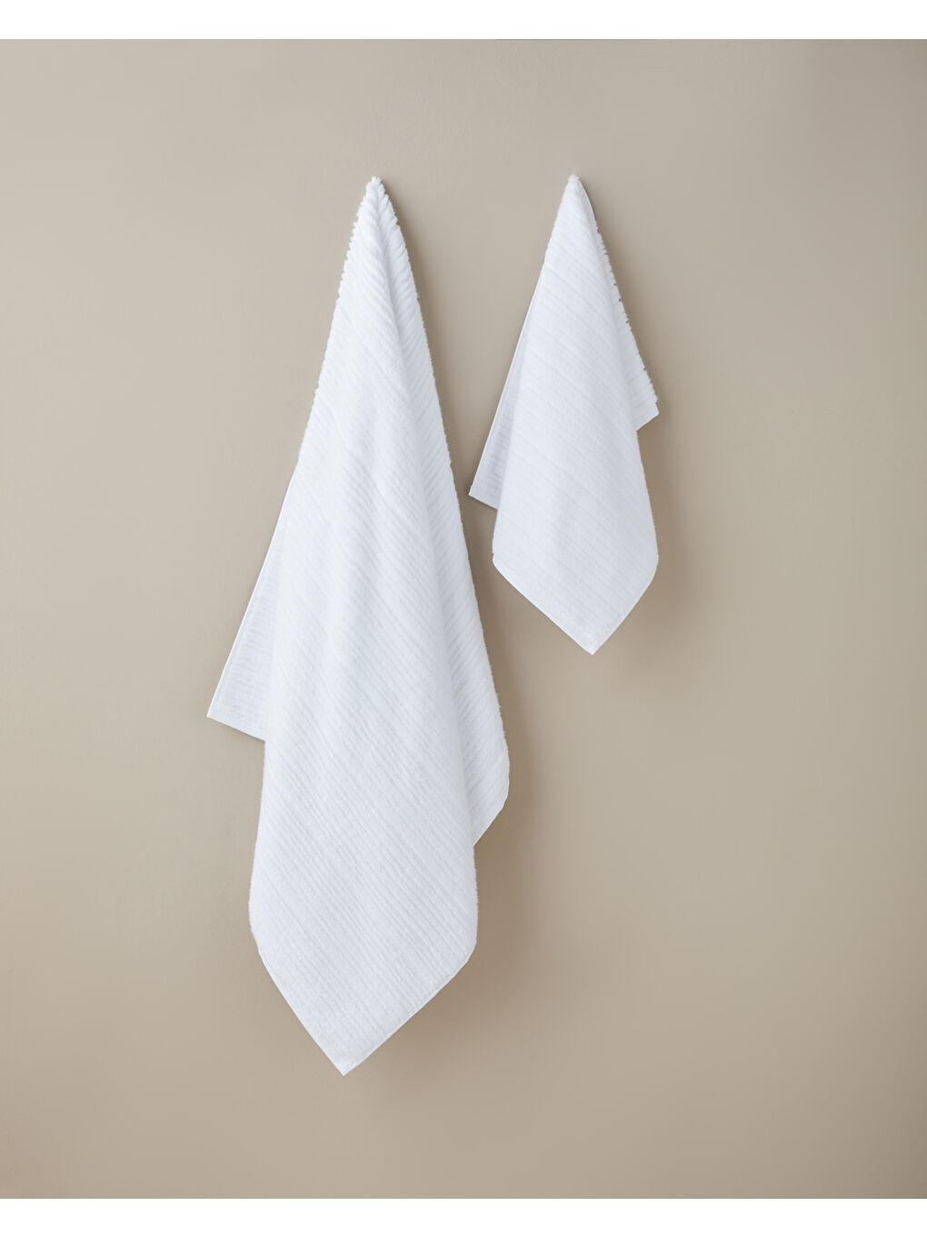 CloudSoft Pamuk Yüz Havlusu 50x80 cm Beyaz-2