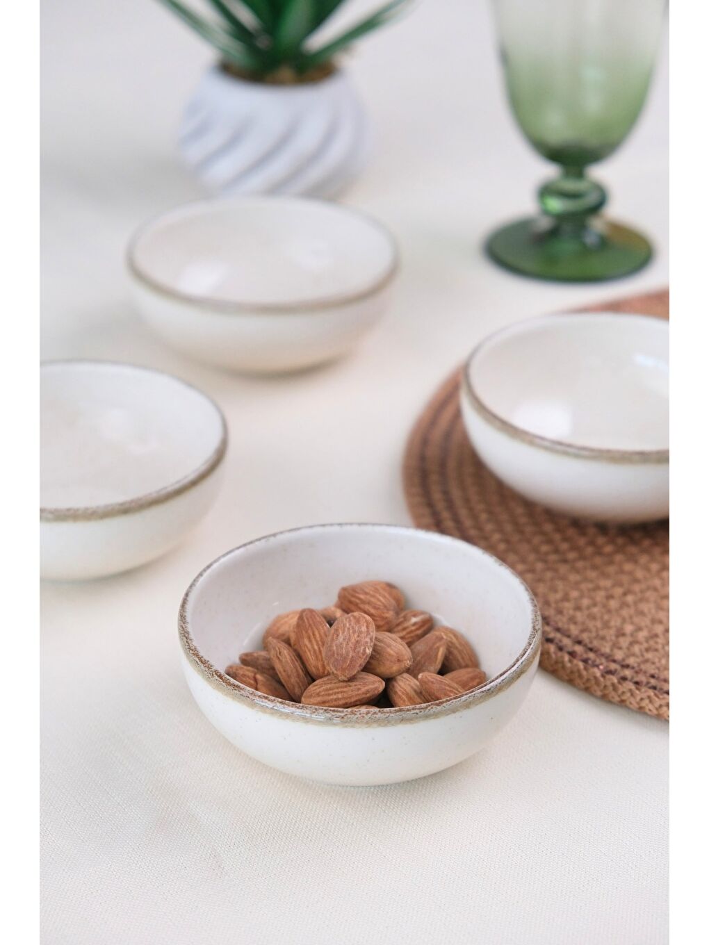 Bej Kütahya Porselen Moderna Kase Tarçın 4 Parça 10cm MUL10KSS4730P02-2