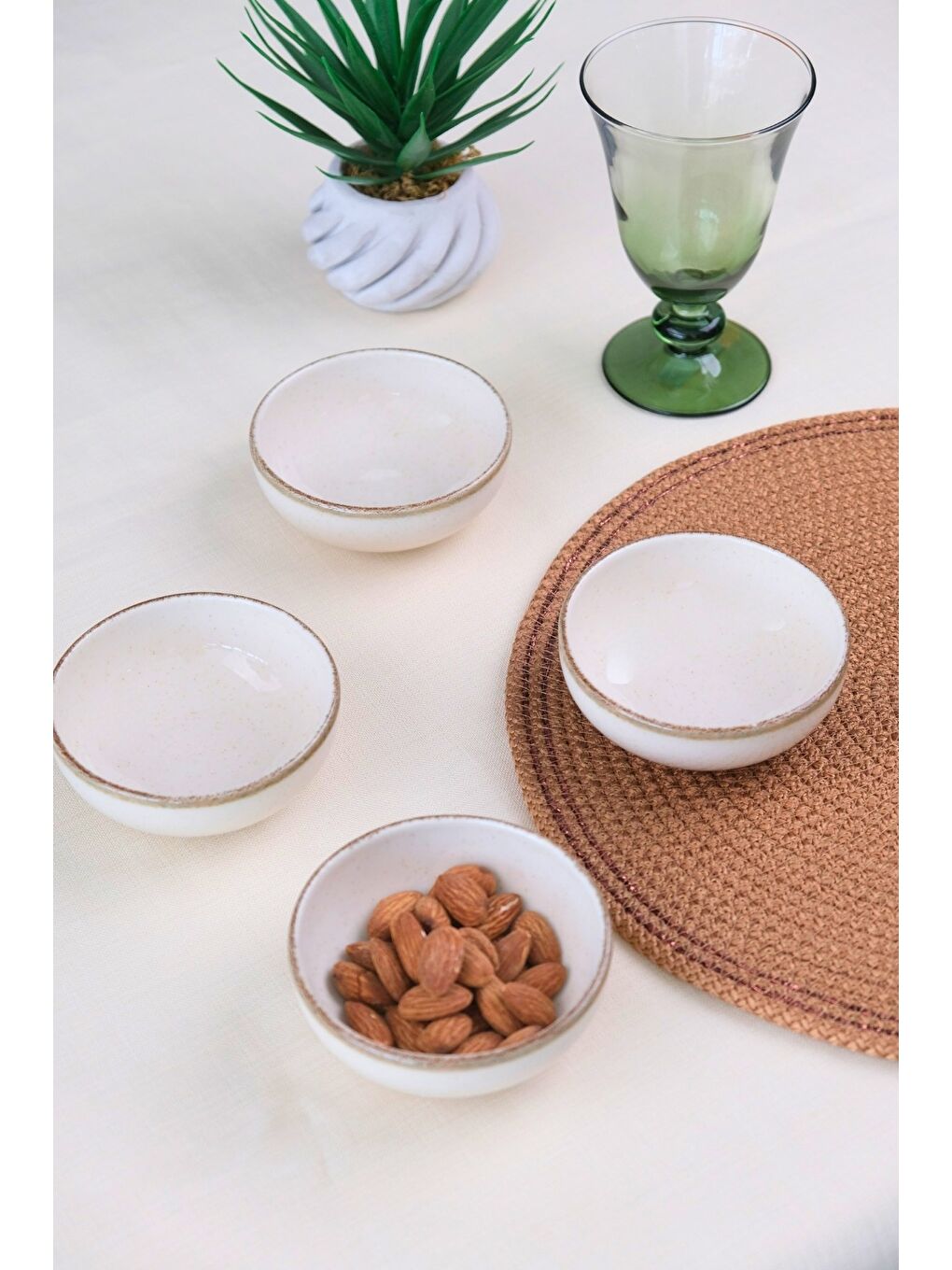 Bej Kütahya Porselen Moderna Kase Tarçın 4 Parça 10cm MUL10KSS4730P02-3