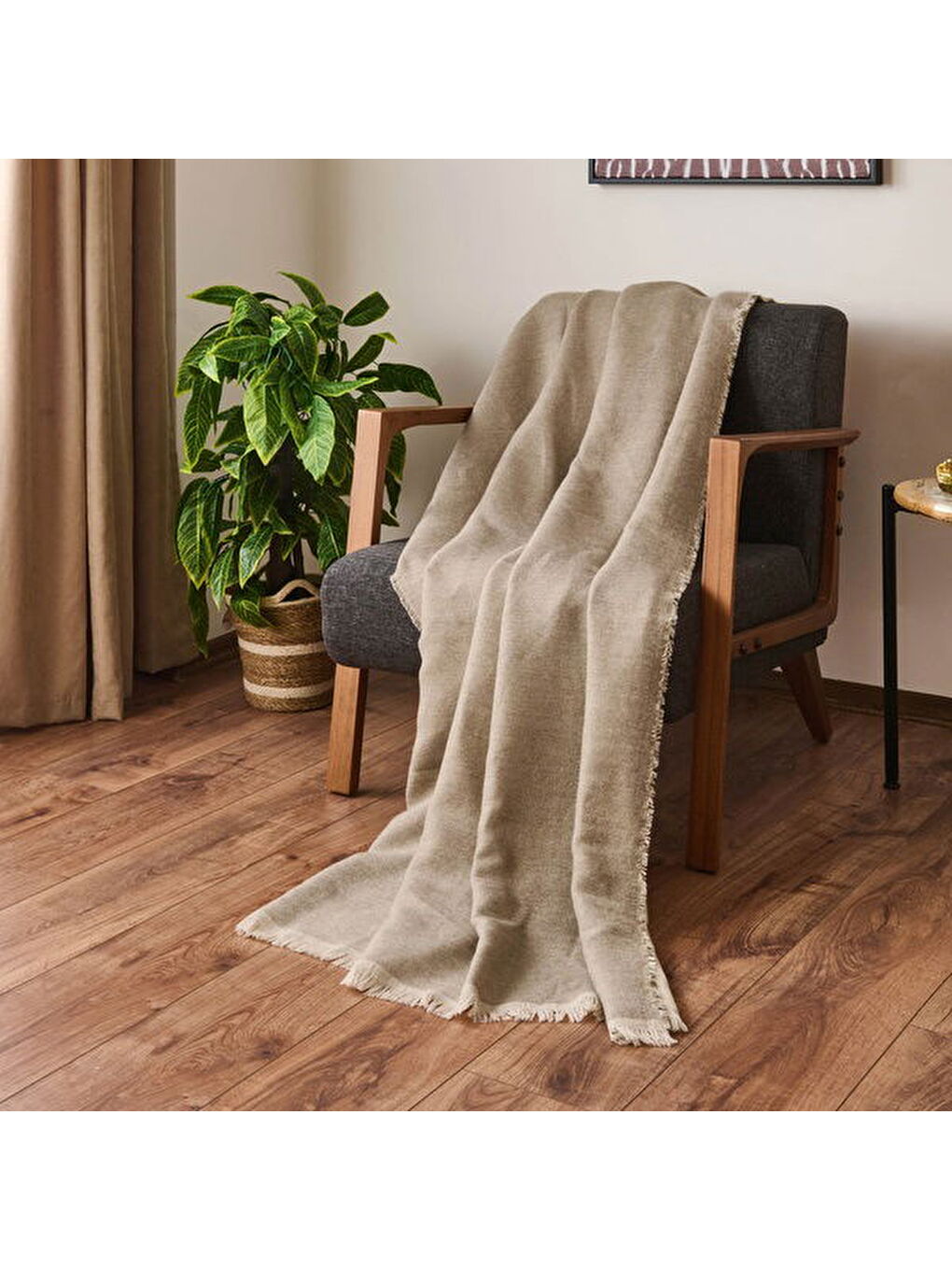 Soft Enzo Koltuk Örtüsü - Ekru - 140x190 cm