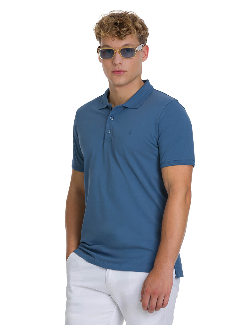 İndigo Regular Fit 100% Pamuklu Polo Yaka Tişört