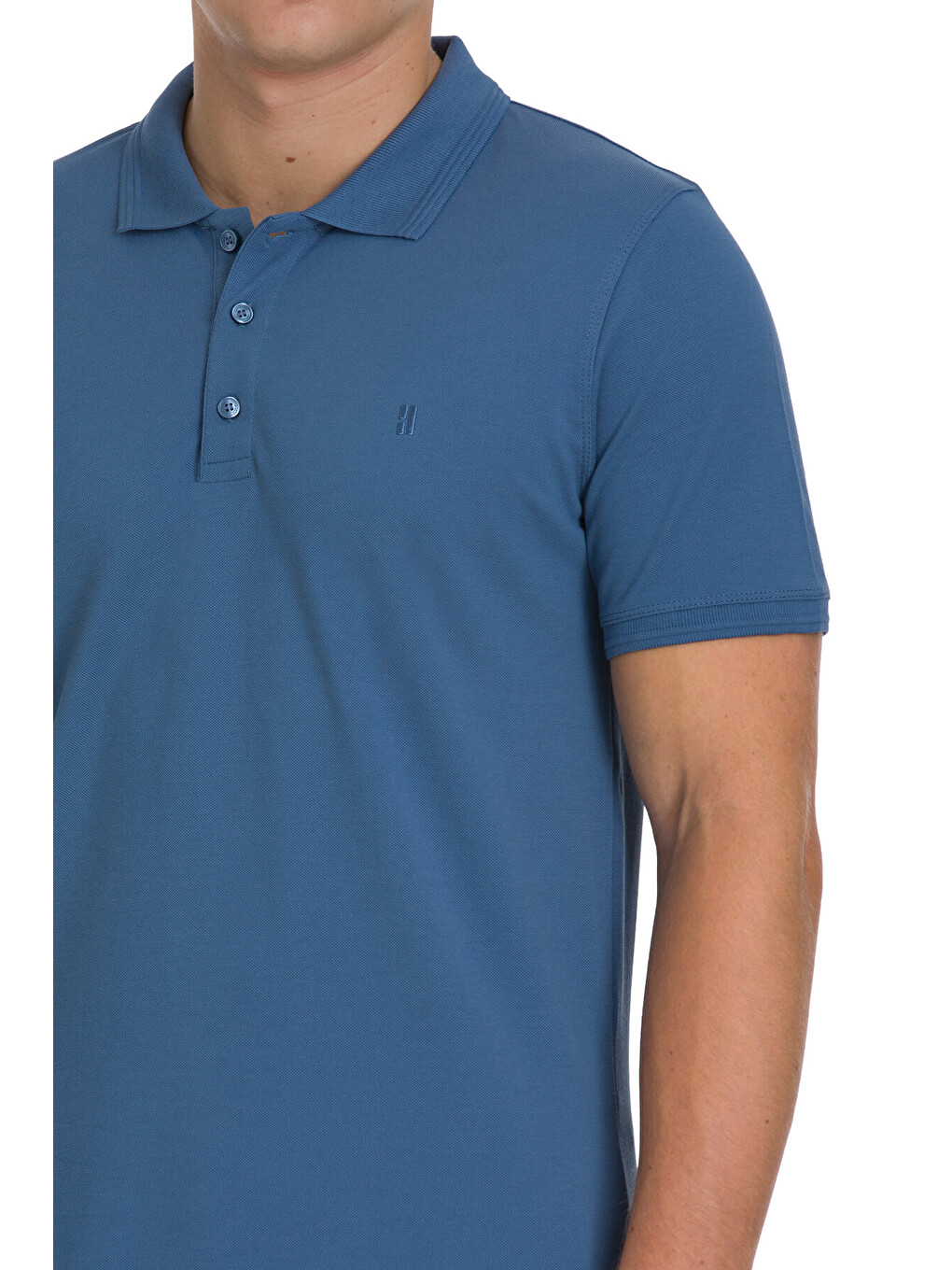İndigo Regular Fit 100% Pamuklu Polo Yaka Tişört-3