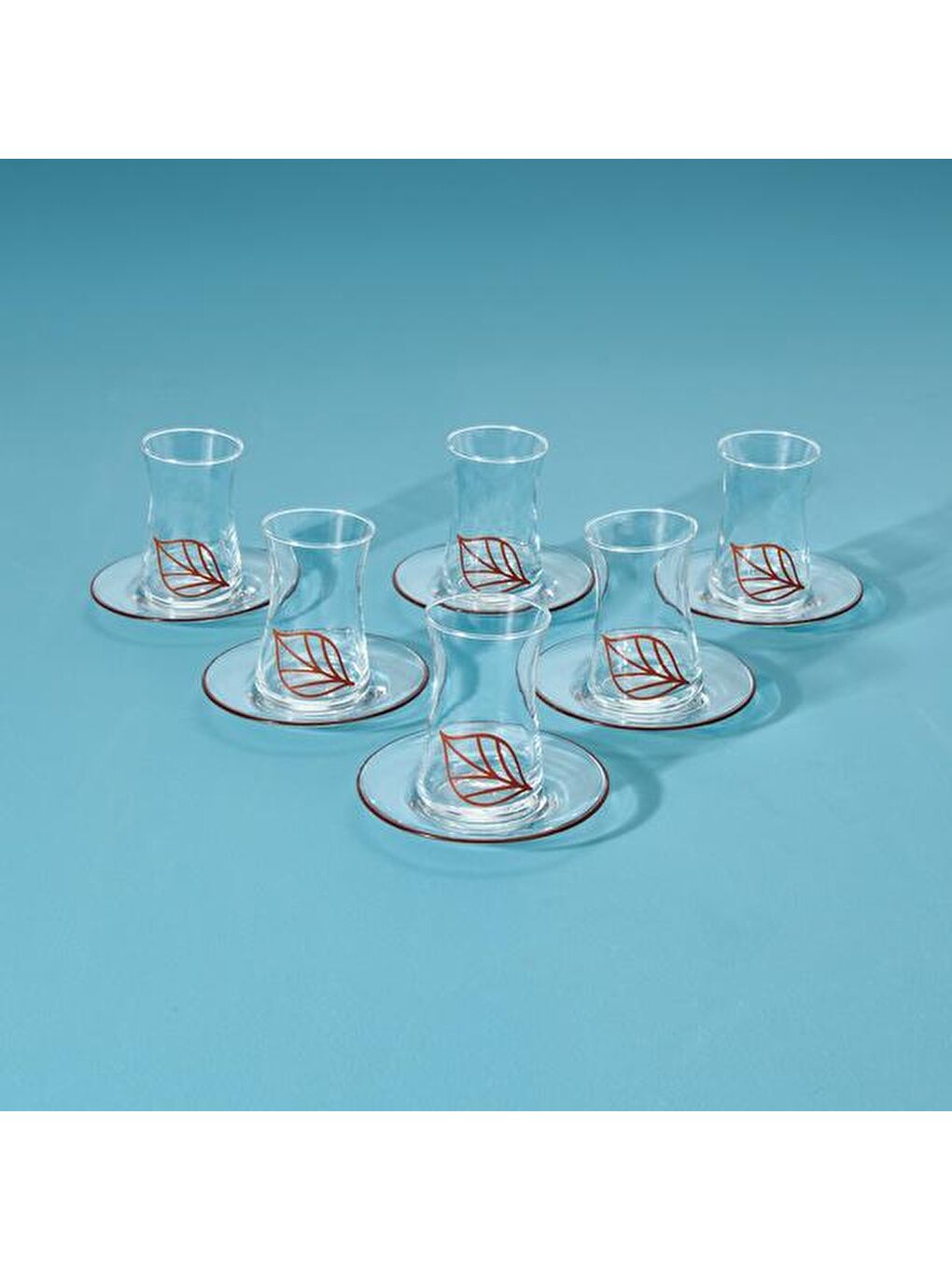 Karışık Kitchen Melagne 12 Parça Çay Seti - Renkli - 130 ml