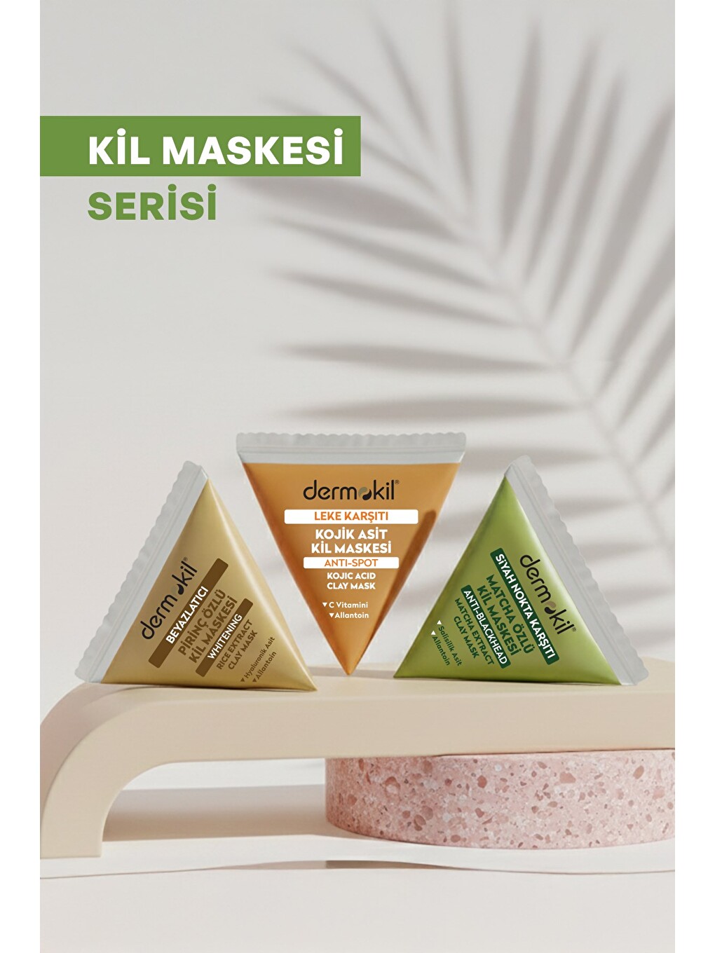 Siyah Nokta Karşıtı Matcha Özlü Kil Maskesi 9 ml x 10 Adet-5