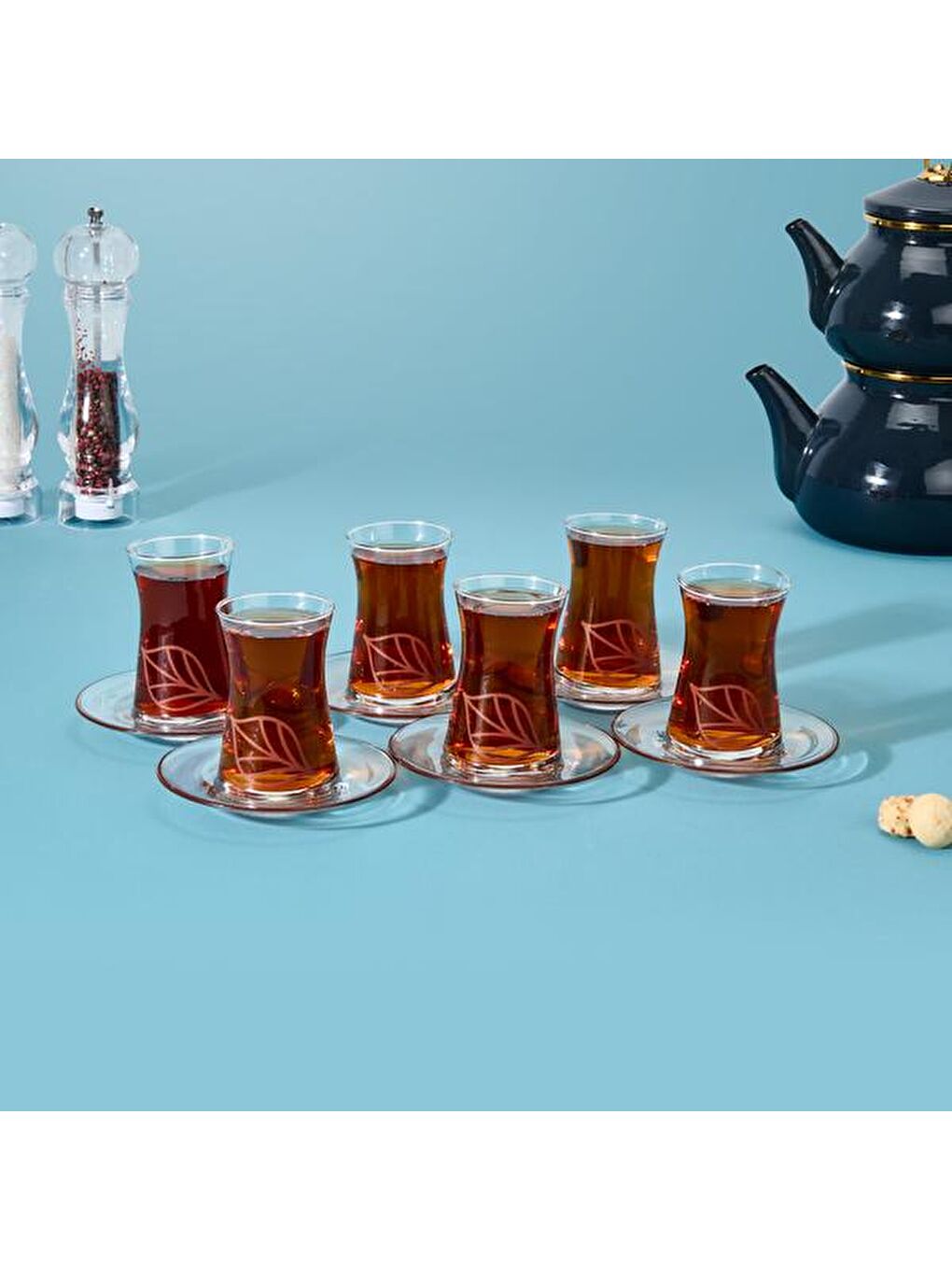 Karışık Kitchen Melagne 12 Parça Çay Seti - Renkli - 130 ml-3