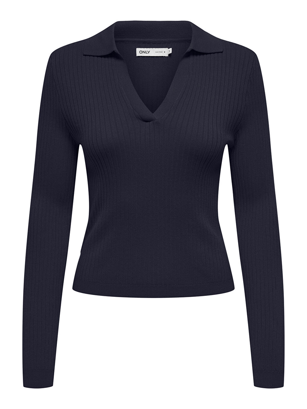 Lacivert Onlkaya Regular Fit Polo Yaka Kadın T Shirt 15344841-5