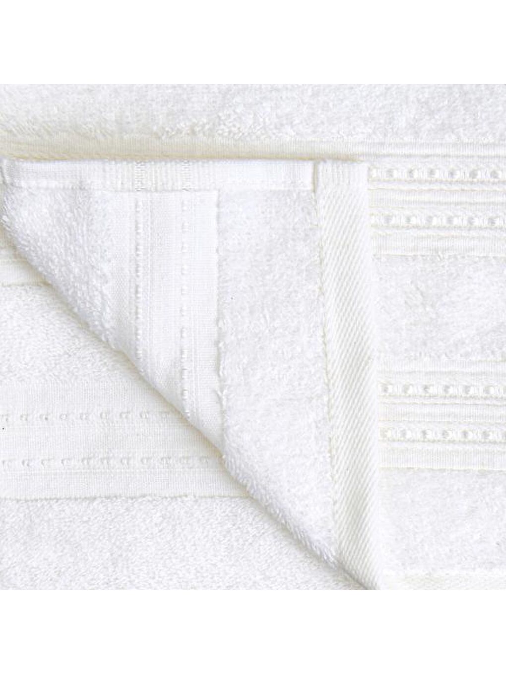 Soft Lapa 2'li Havlu Seti - Beyaz - 30x30 cm-2