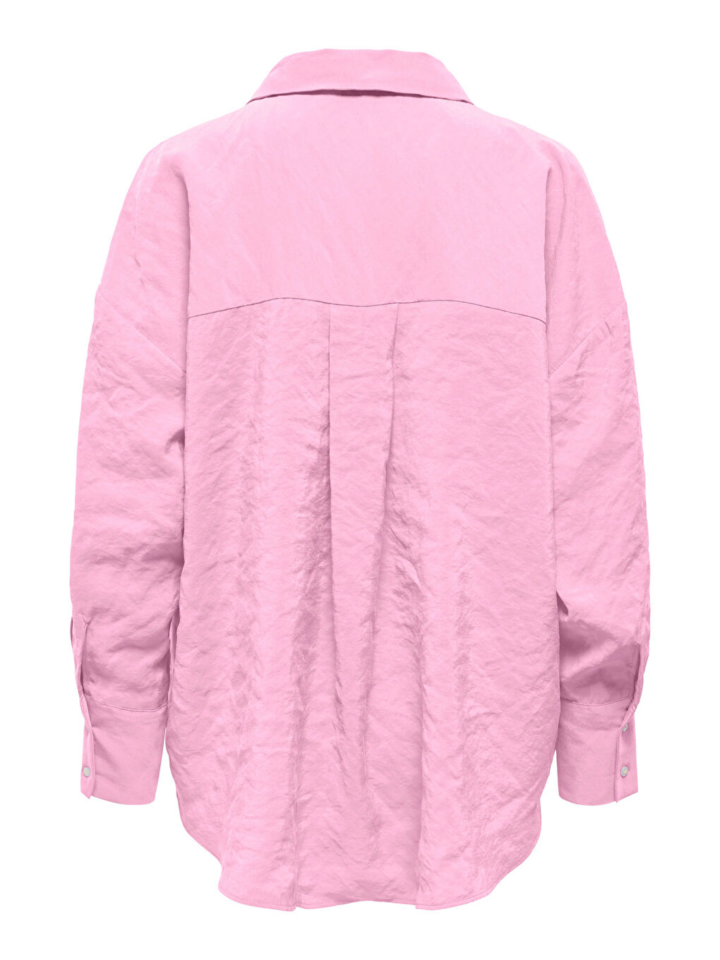Pembe Onlzazima Modal Oversize Fit Uzun Kollu Kadın Gömlek 15272523-6