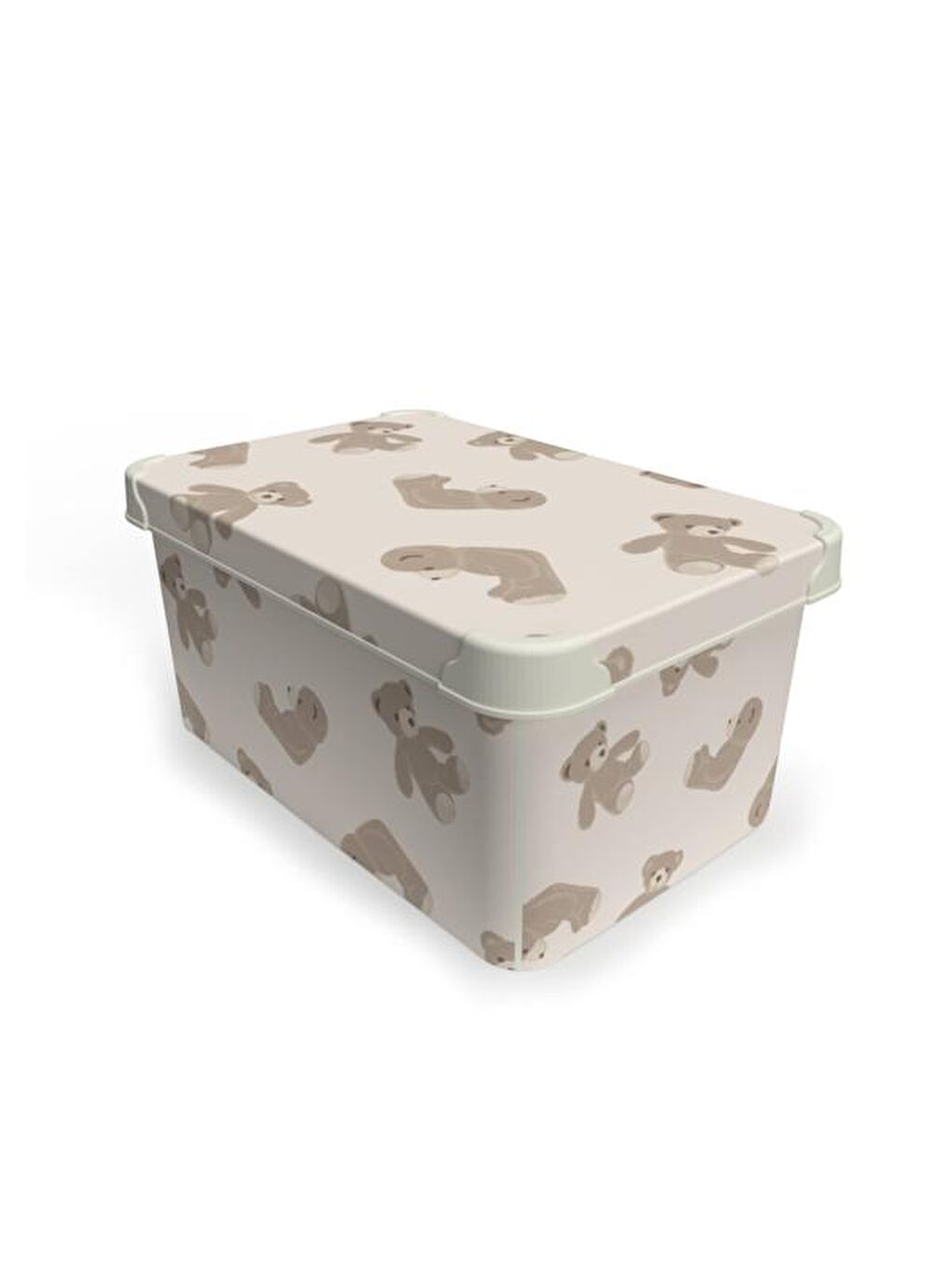 Ayıcık Figürlü Oyuncak Kutusu - Renkli - 10 lt