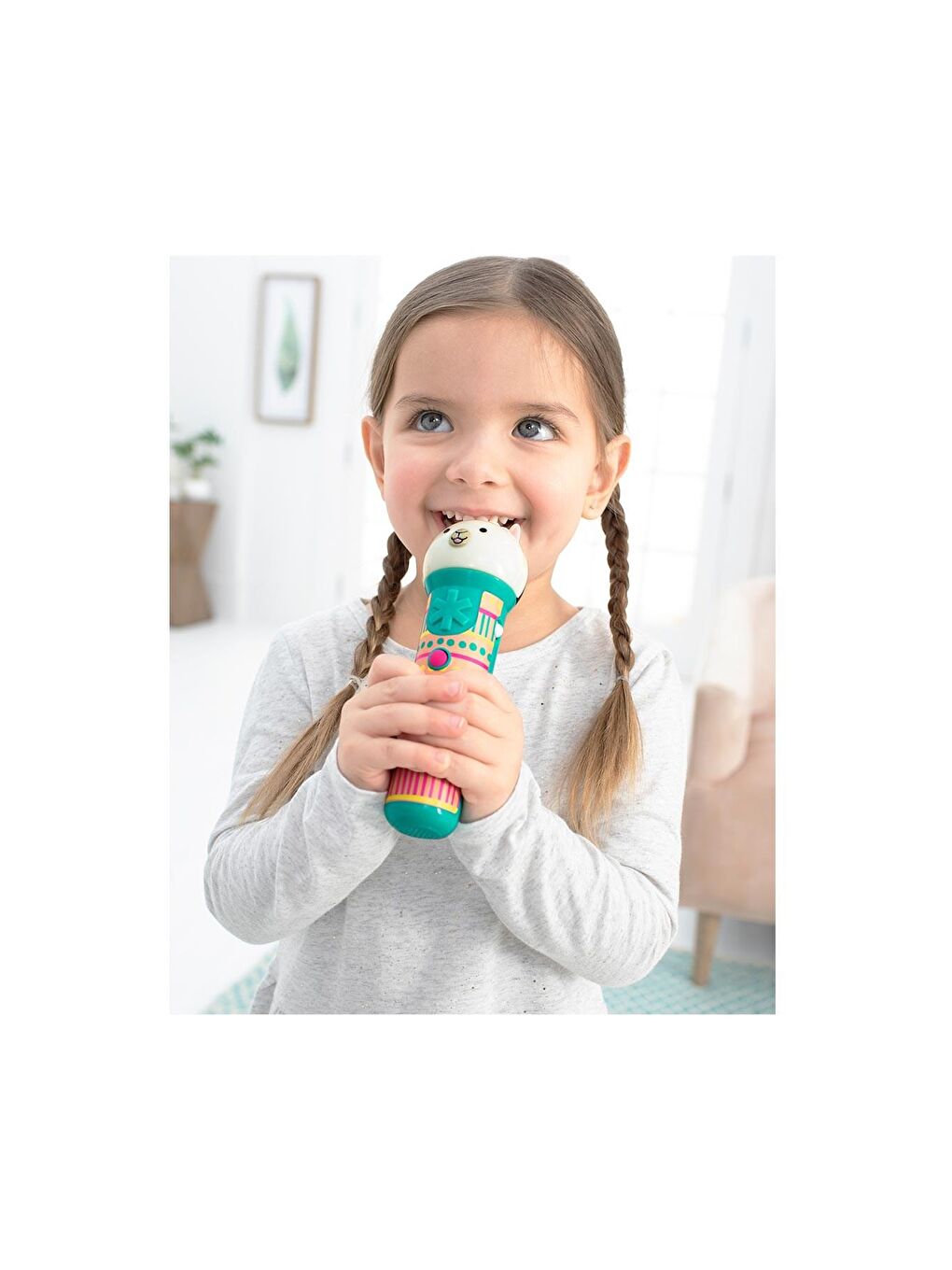 Zoo Oyuncak Mikrofon Lama-1