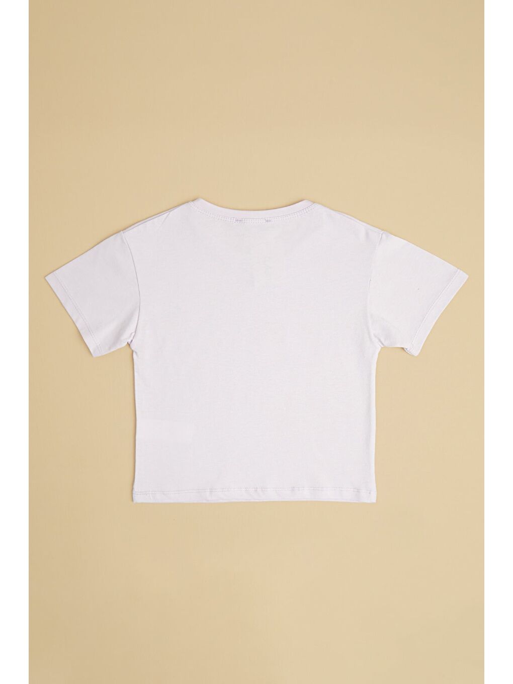 Lila Love Every Tıme Baskılı Kız Çocuk Crop Tişört-1