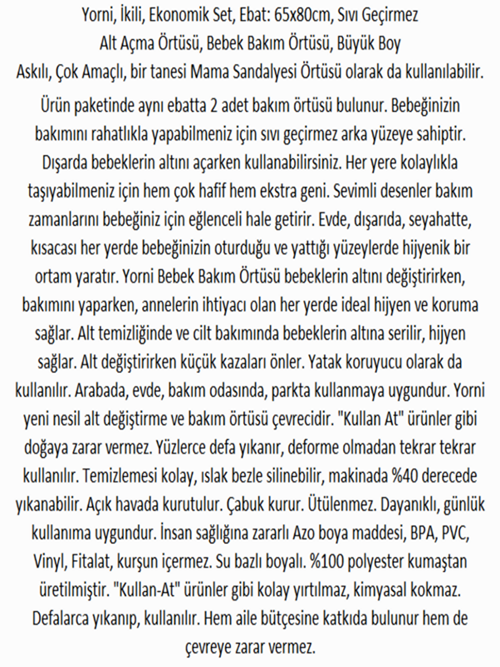 Ekonomik Set, 1 adet Sea + 1 adet Family, 65x80cm, Sıvı Geçirmez Alt Açma Örtüsü, Bebek Bakım Örtüsü-3