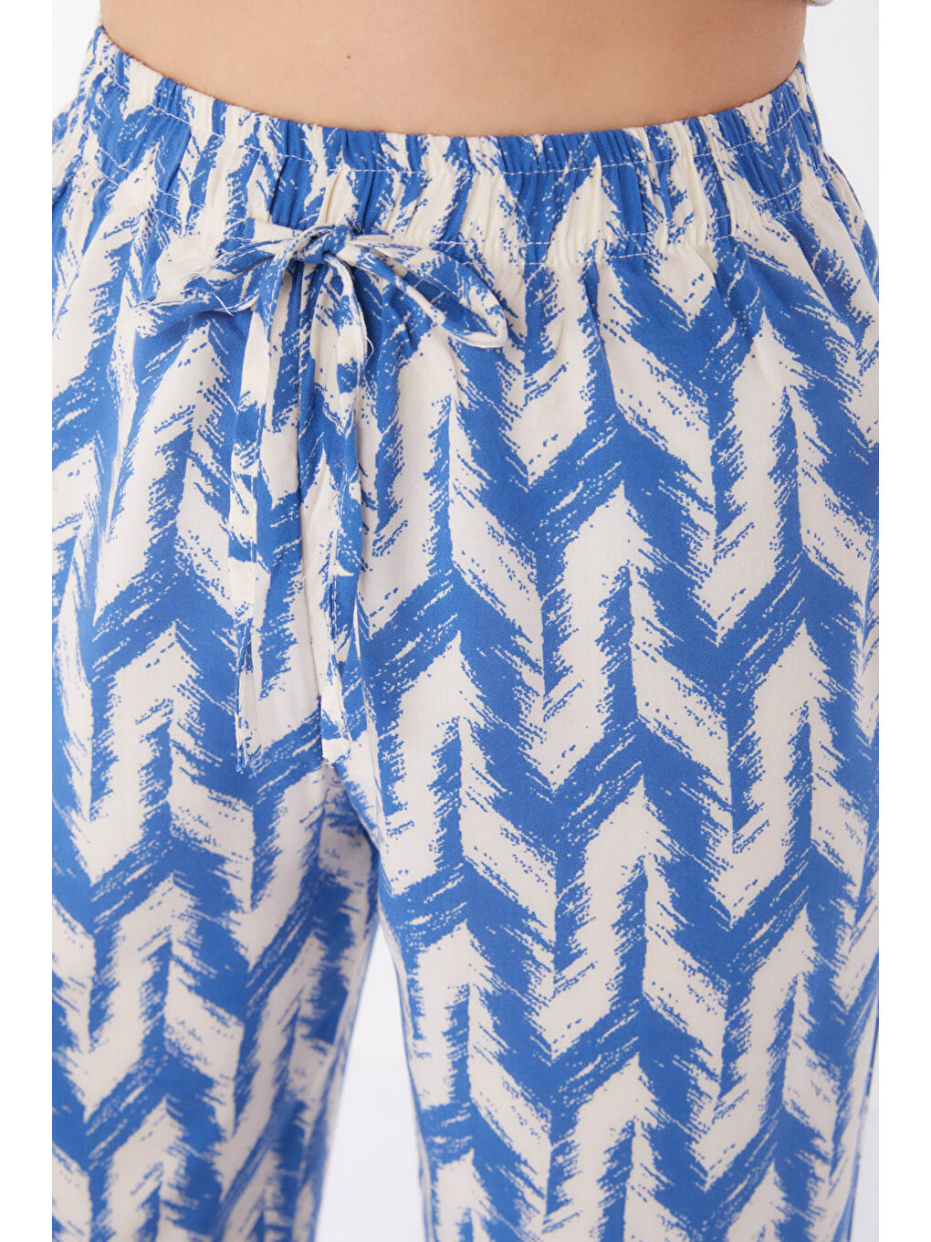 İndigo Desenli Pantolon Indigo - 13264-4