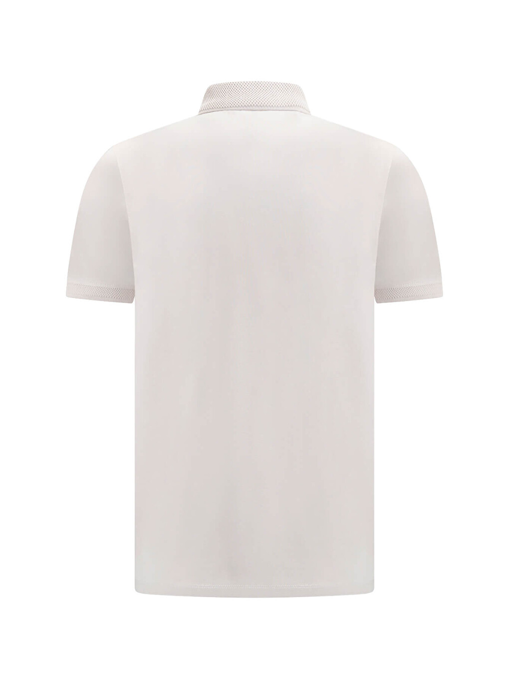 Ekru Regular Fit Polo Yaka Pamuklu Tişört-1