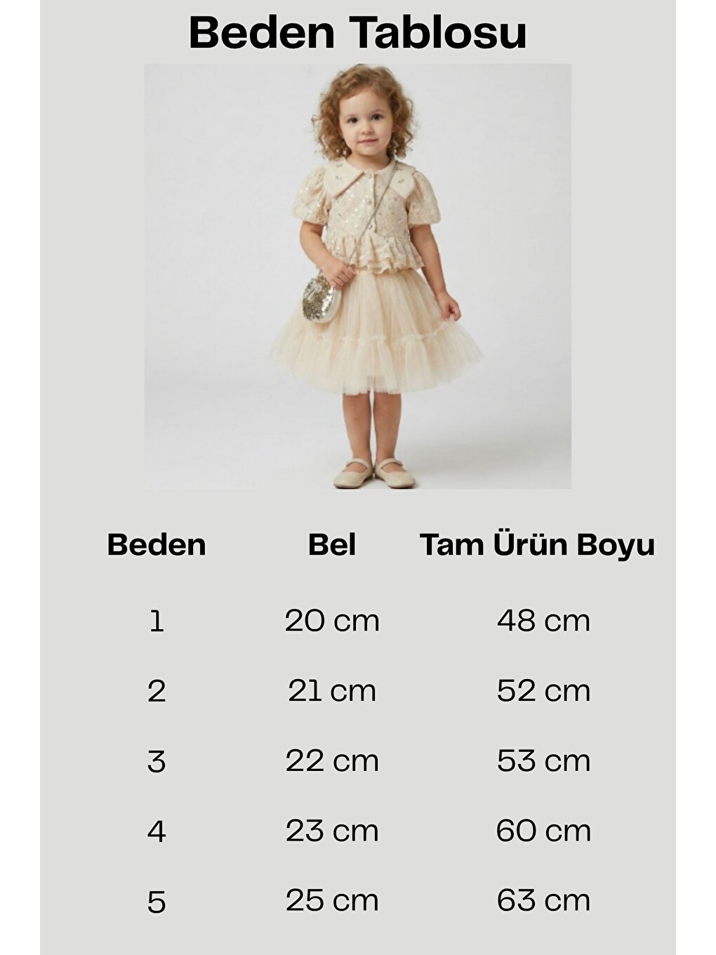 Ekru Kız Bebek Krem Nakışlı Bebe Yaka Payetli Dantelli Takım-1