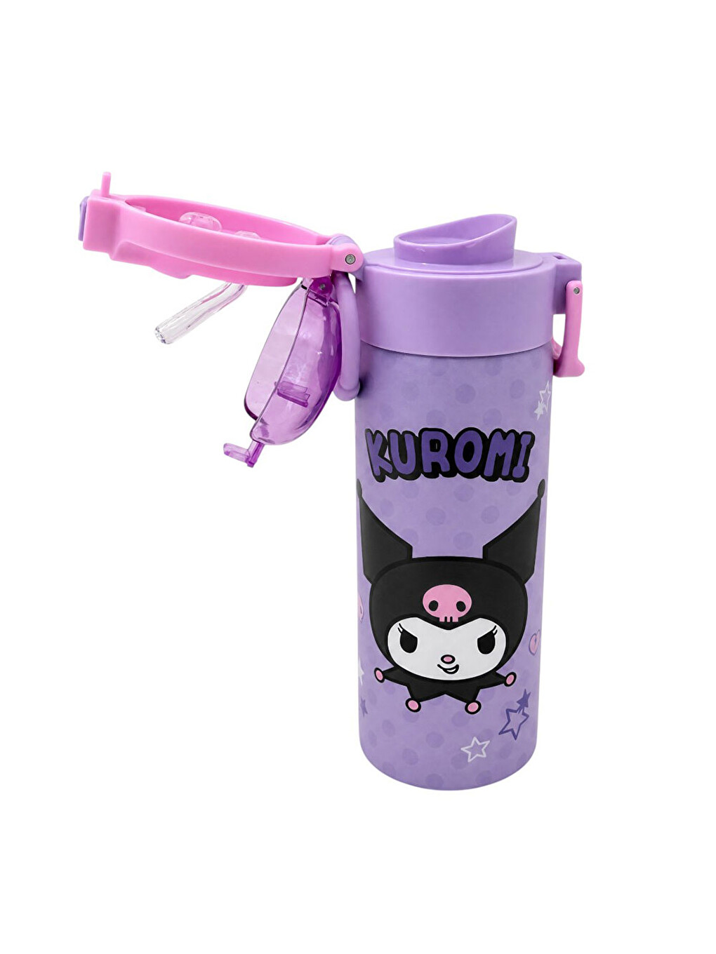 Çift Fonksiyon Kapaklı Çelik Matara 600ml 3830-1