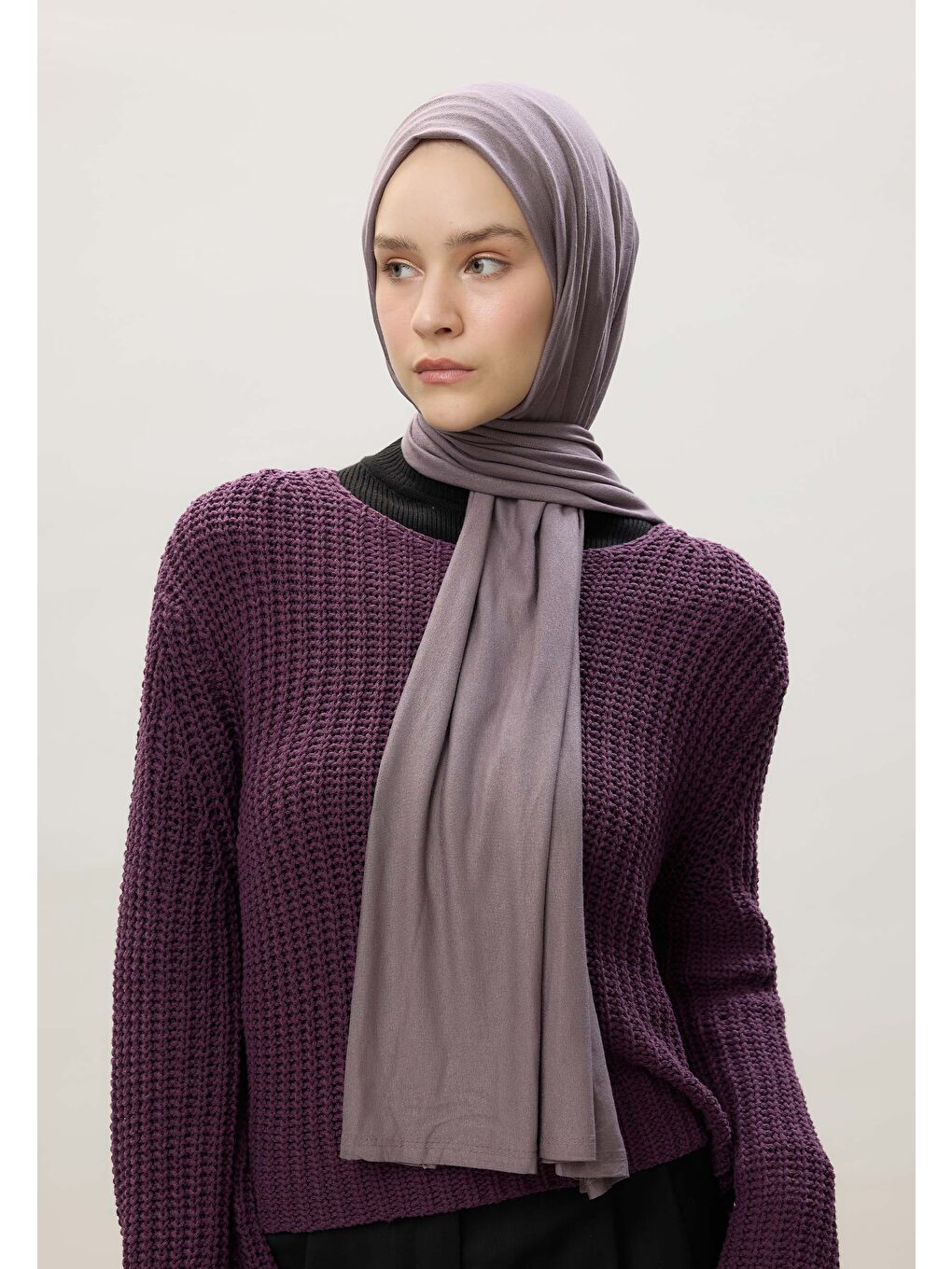 Lila Penye Şal Lavanta-3