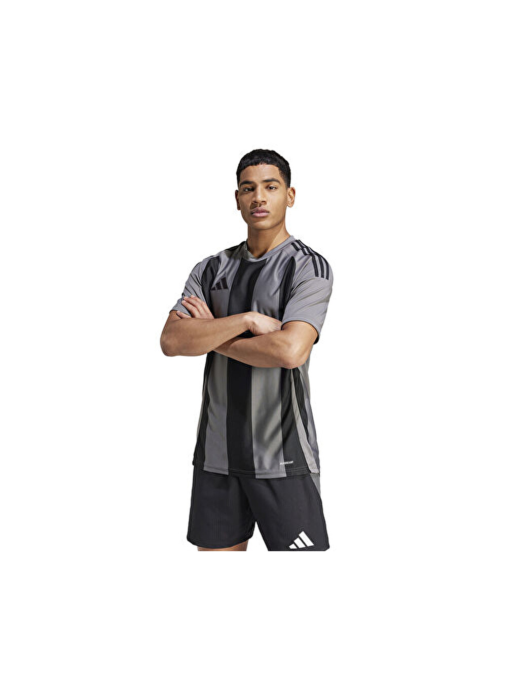 Striped 24 Jsy Erkek Futbol Forması Iw2145 Gri-2
