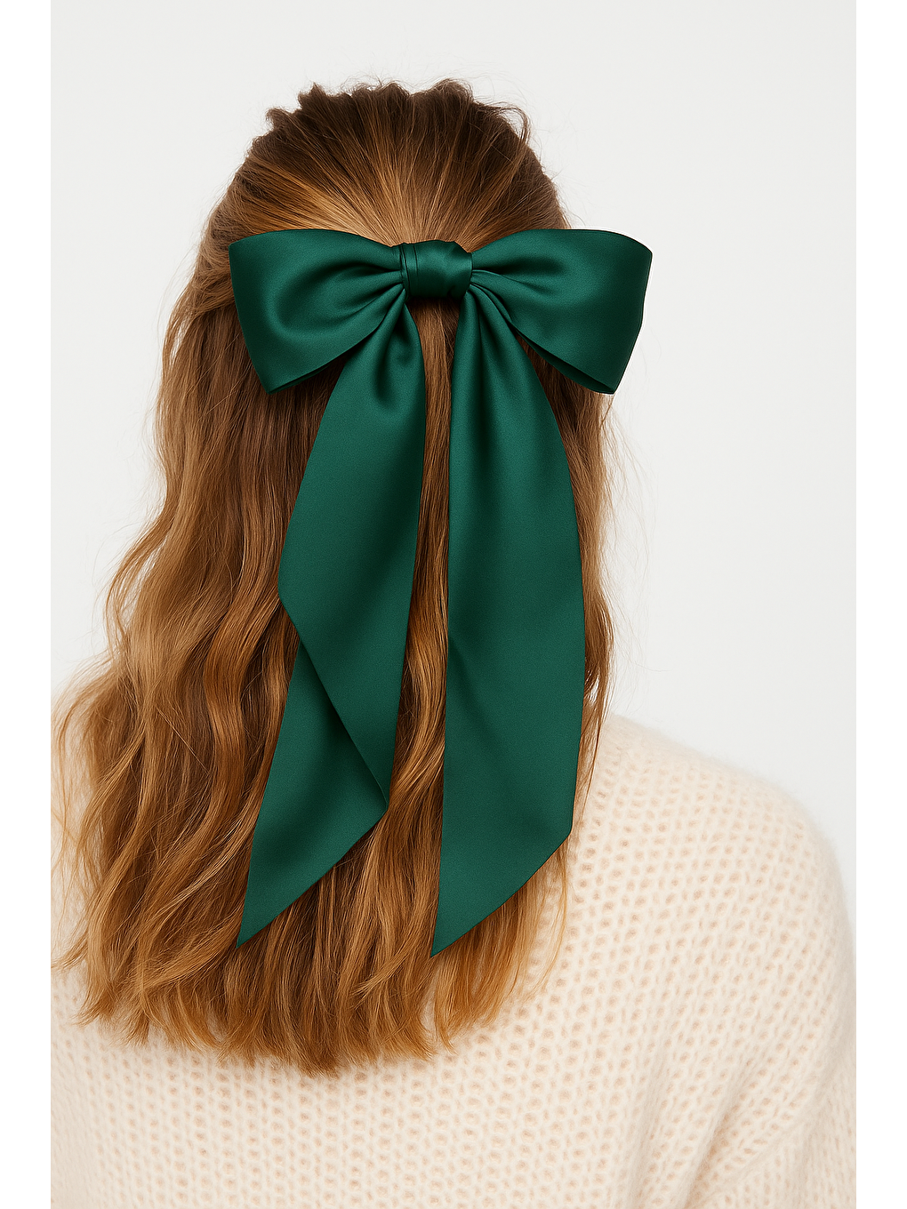 Saten Fiyonklu Otomat Toka Yeşil