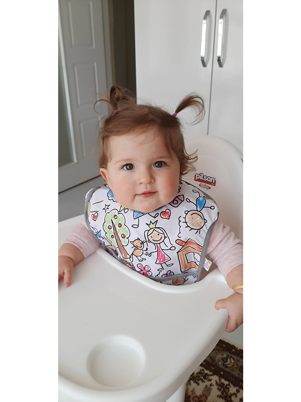 3 ADET, Beden: 3-18ay, 3 Farklı Desen, Sıvı Geçirmez, Cepli, Cırtlı Bebek Mama Önlüğü, Ekonomik Set-1