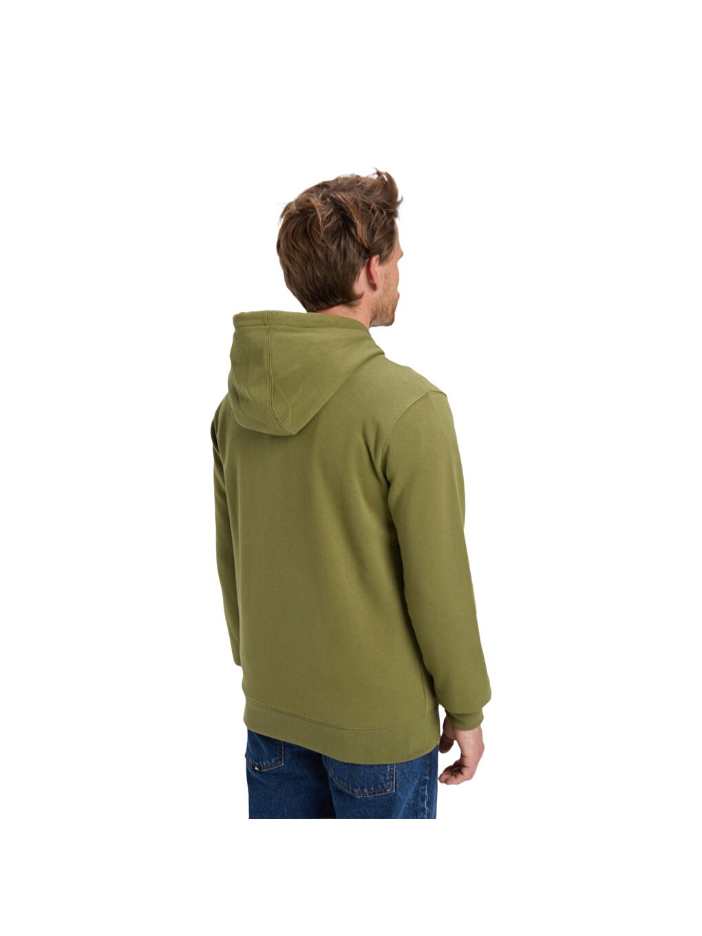 Screen Fleece Fineline Hoodie Erkek Yeşil Kapüşonlu Sweatshirt-4