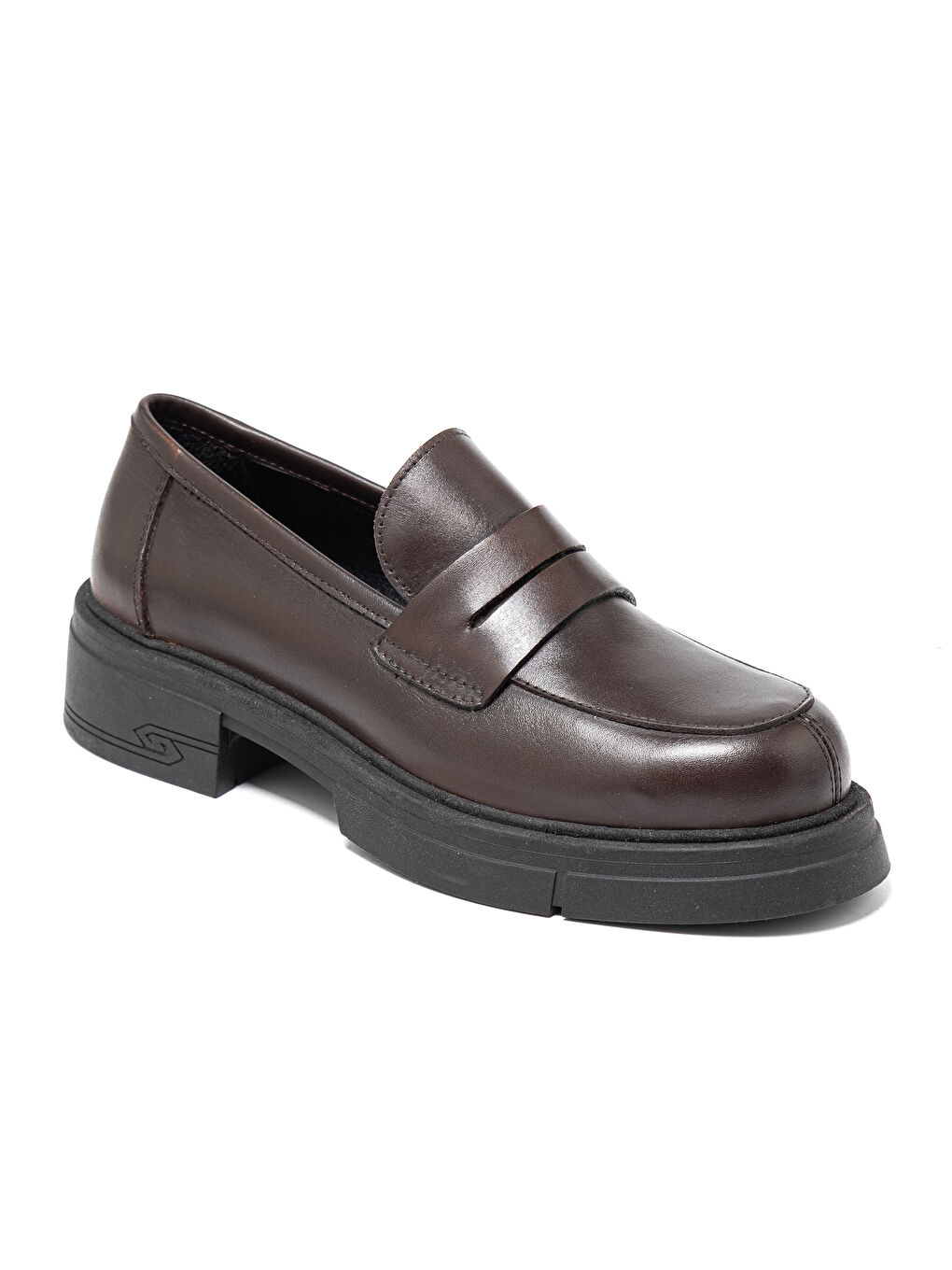 Kadın Kahverengi Loafer MAR-25K-181-2026 Koyu Kahve-1