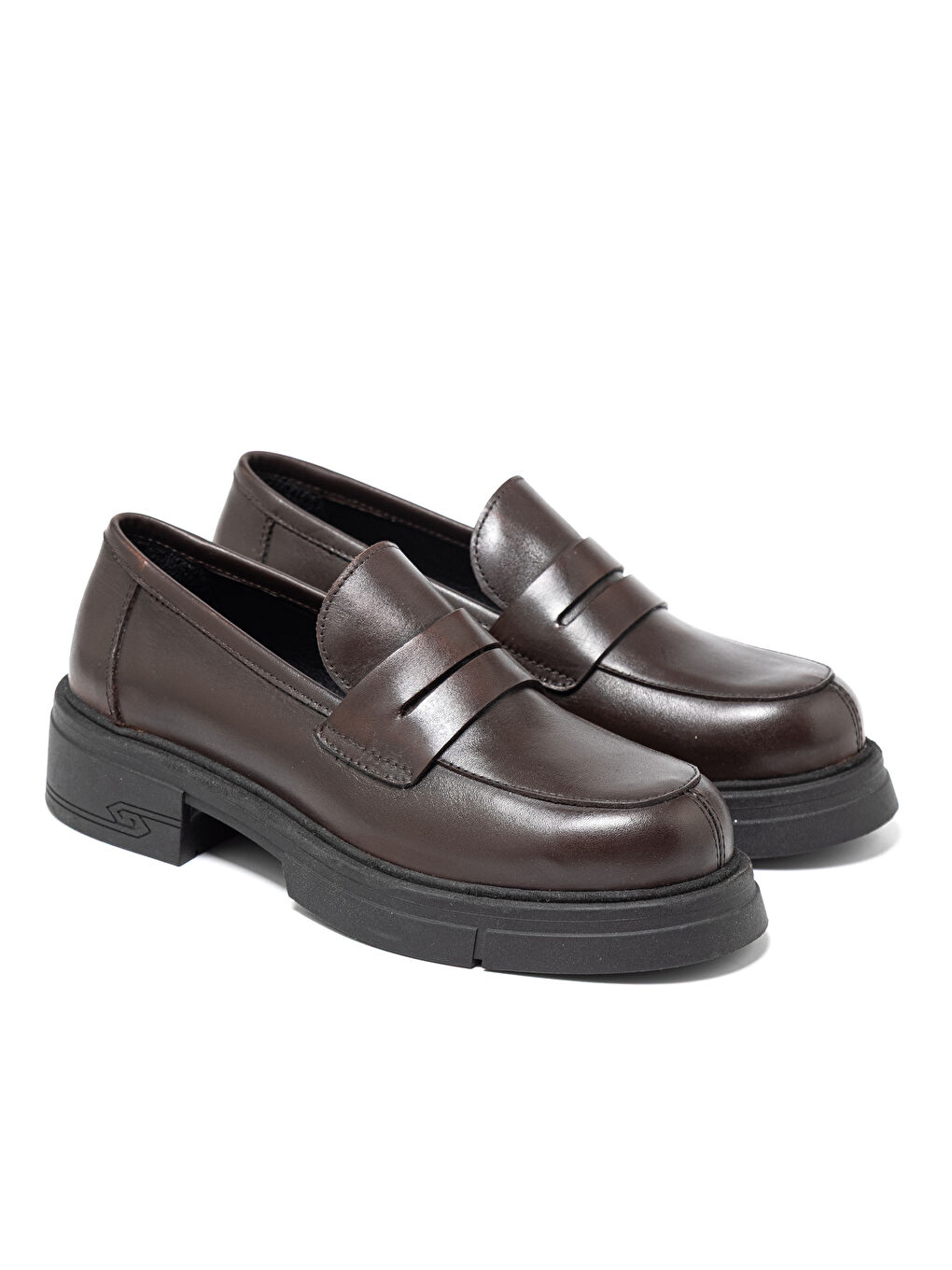 Kadın Kahverengi Loafer MAR-25K-181-2026 Koyu Kahve-2
