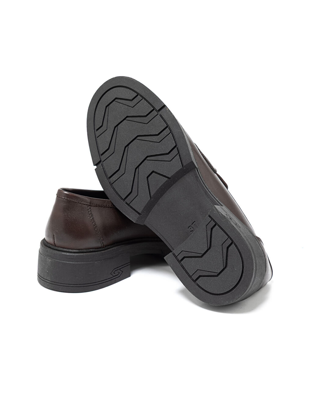 Kadın Kahverengi Loafer MAR-25K-181-2026 Koyu Kahve-4